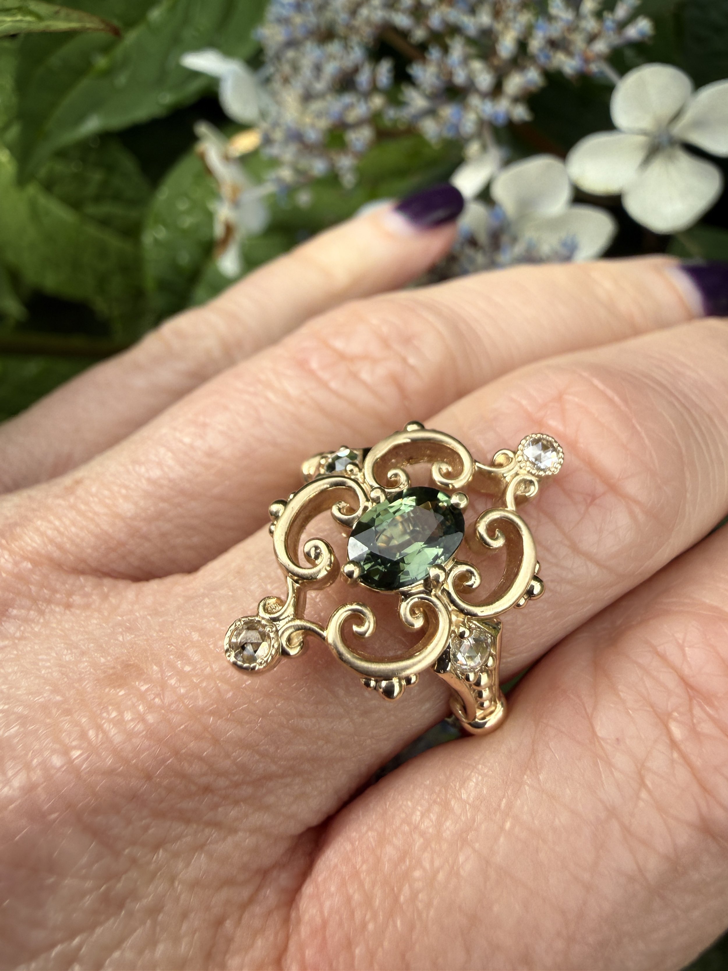 Isabella Sapphire And Diamond Ring