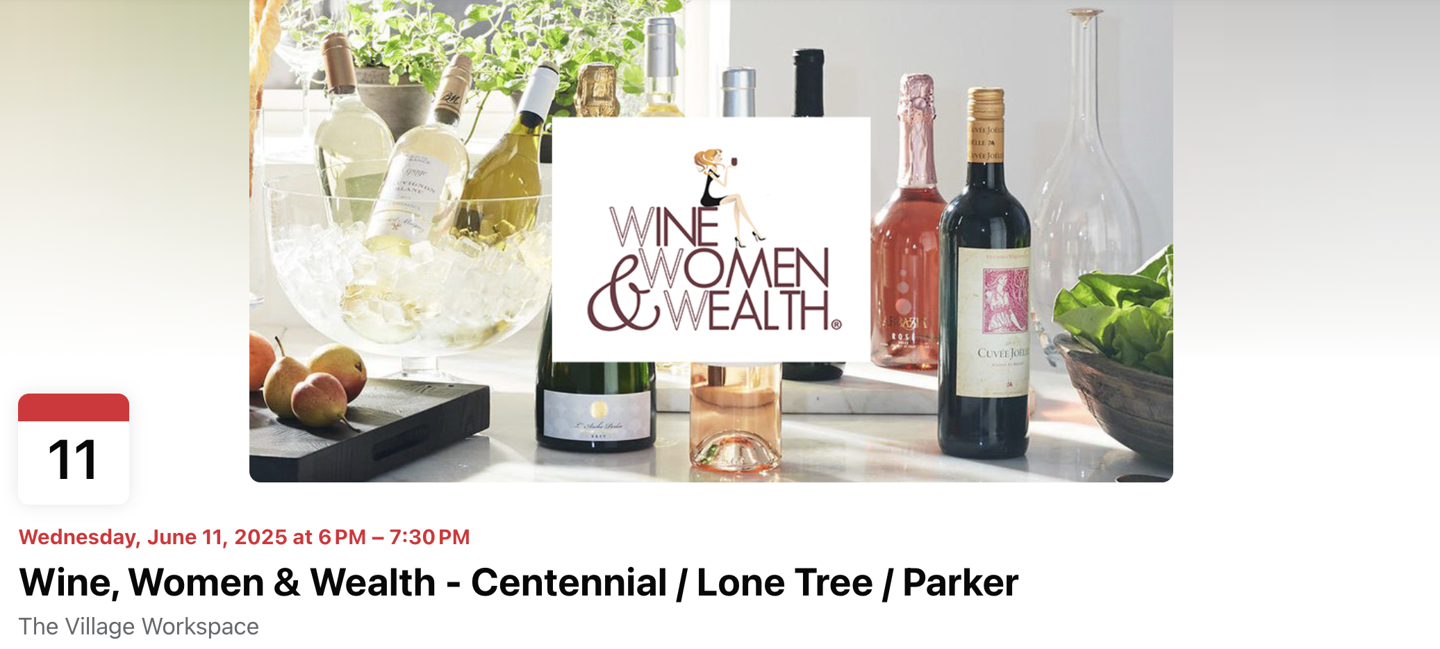 June’s Wine, Women & Wealth