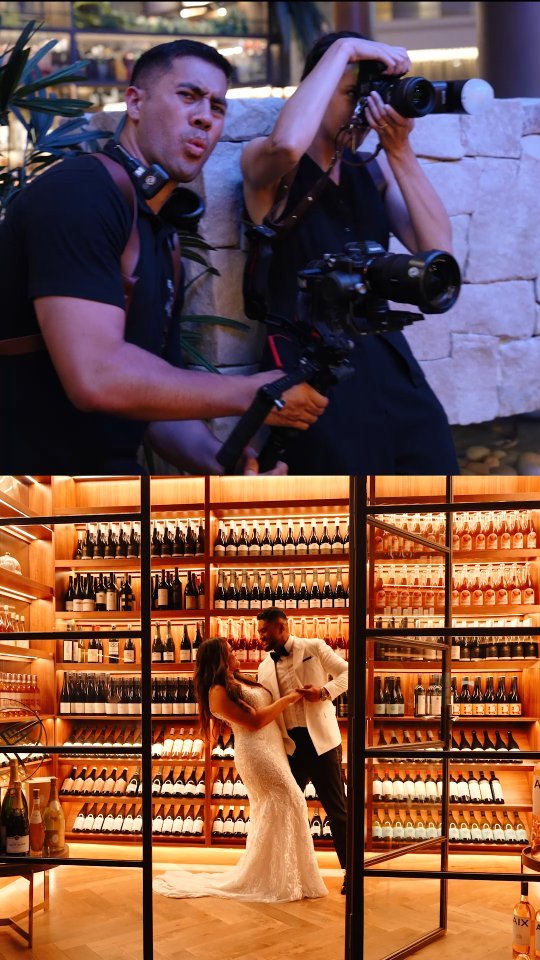 Here's a little Behind the Scenes wedding videography moment with our couple during their reception at @wollongongbeachweddings
Absolute pleasure working with my brother @nansongz and his amazing wife @flicckkk during this time. We got some stunnin