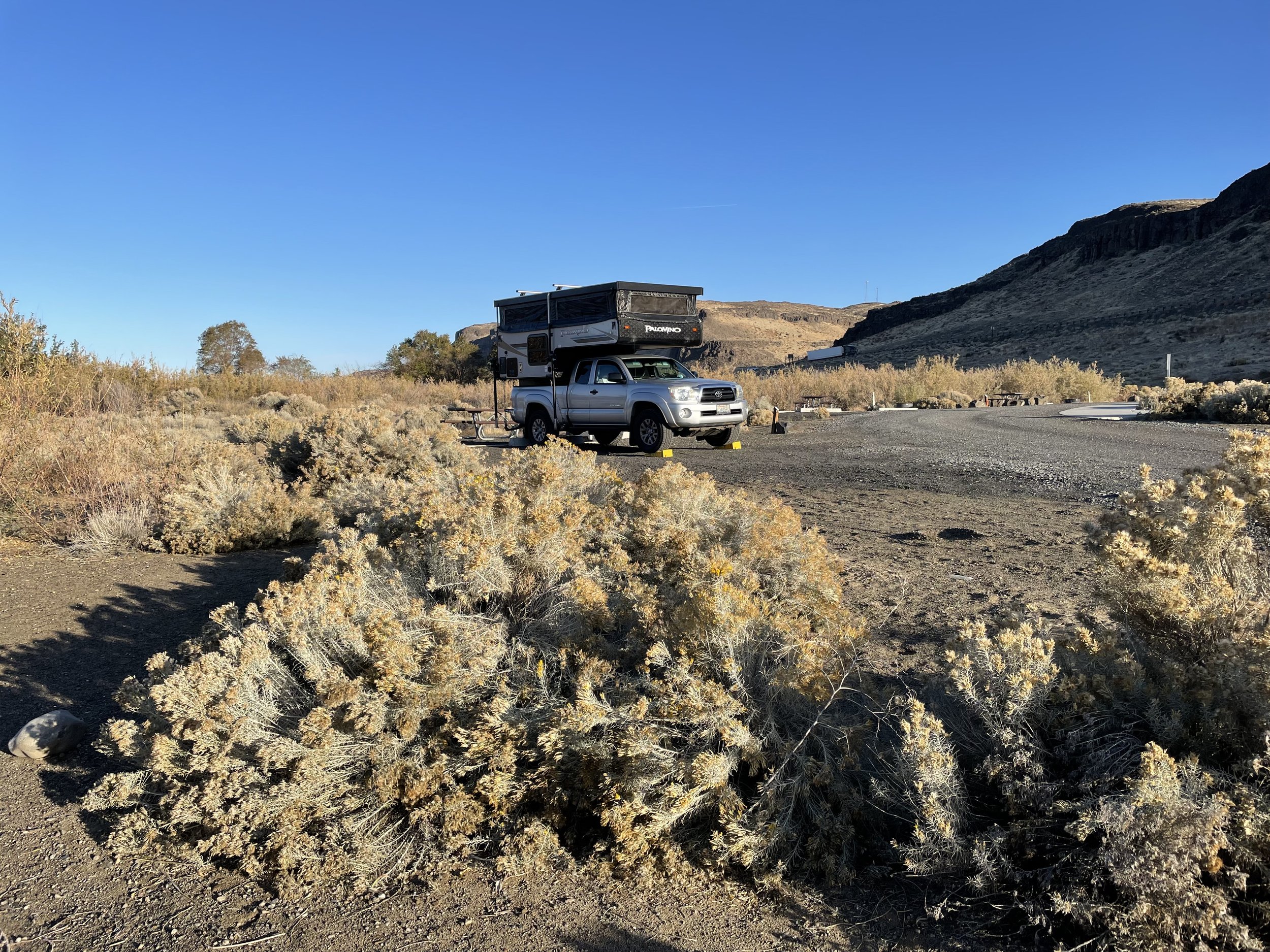 Camping at Sand Hollow Park near Vantage, WA