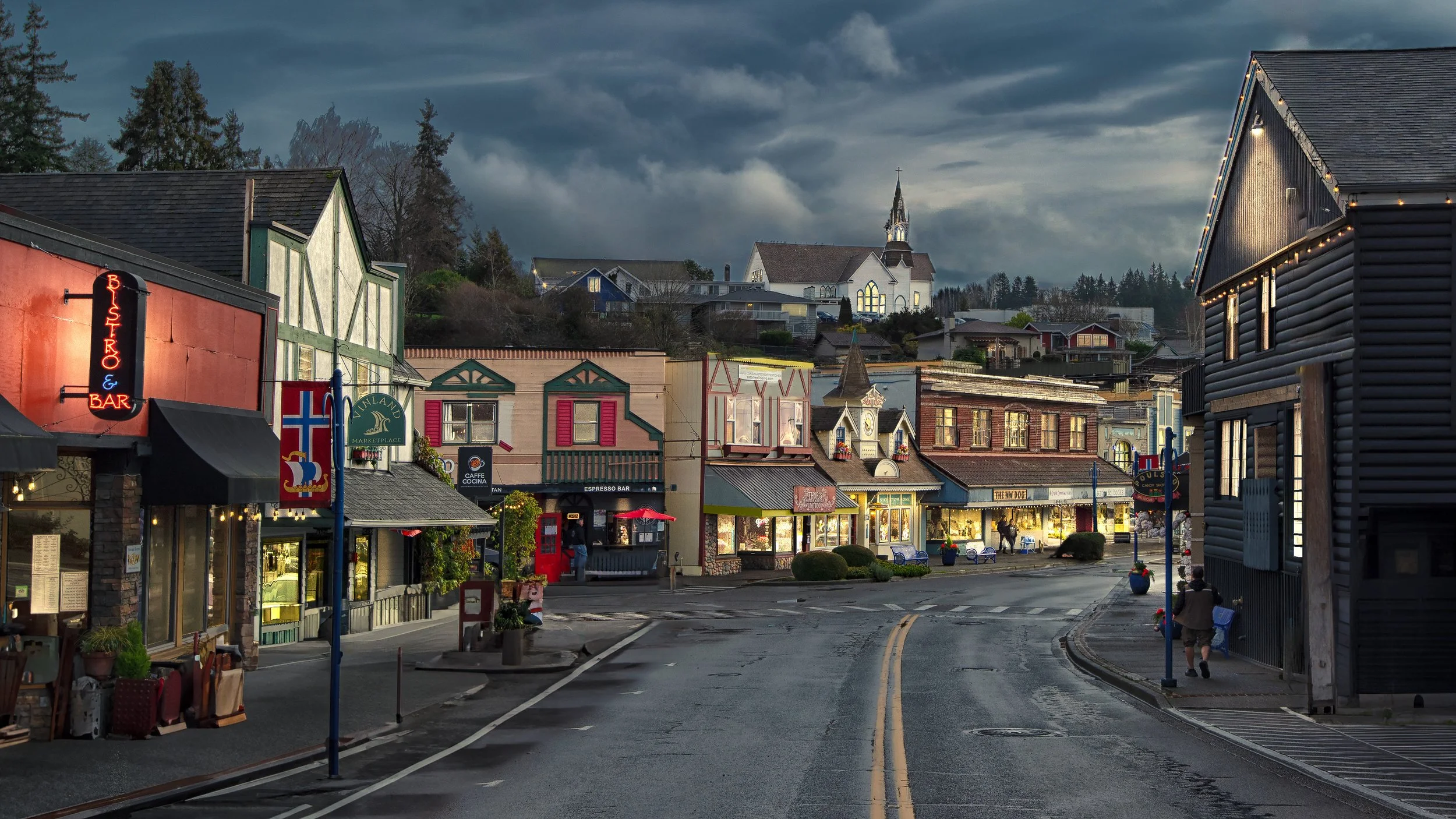 Poulsbo Washington night