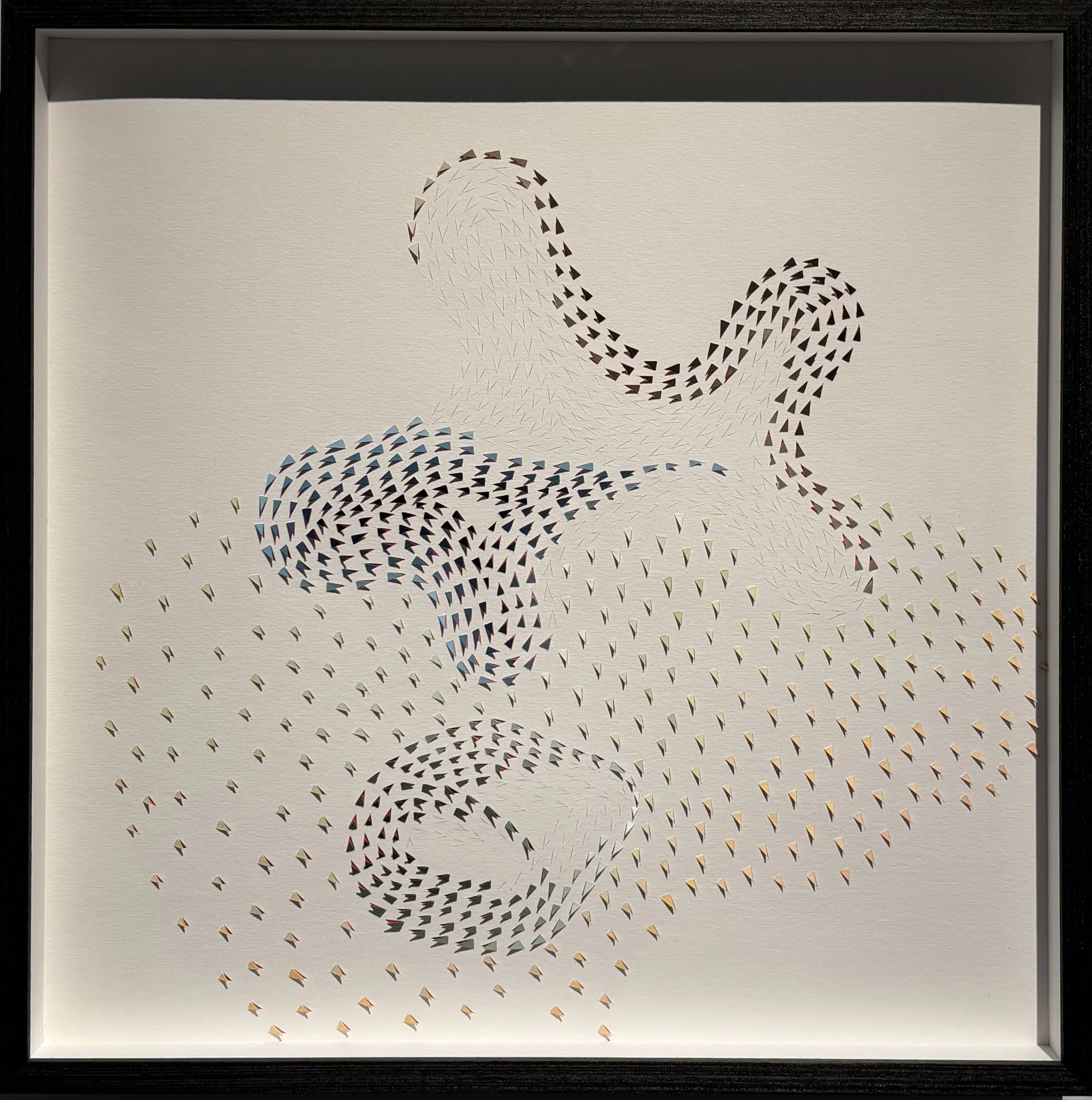 7. Sarah Thornton-Smith, 'symbiont 4_only the wind', 2024, gouache on paper, 42 x 61 x 4 cm, $1,265.00.