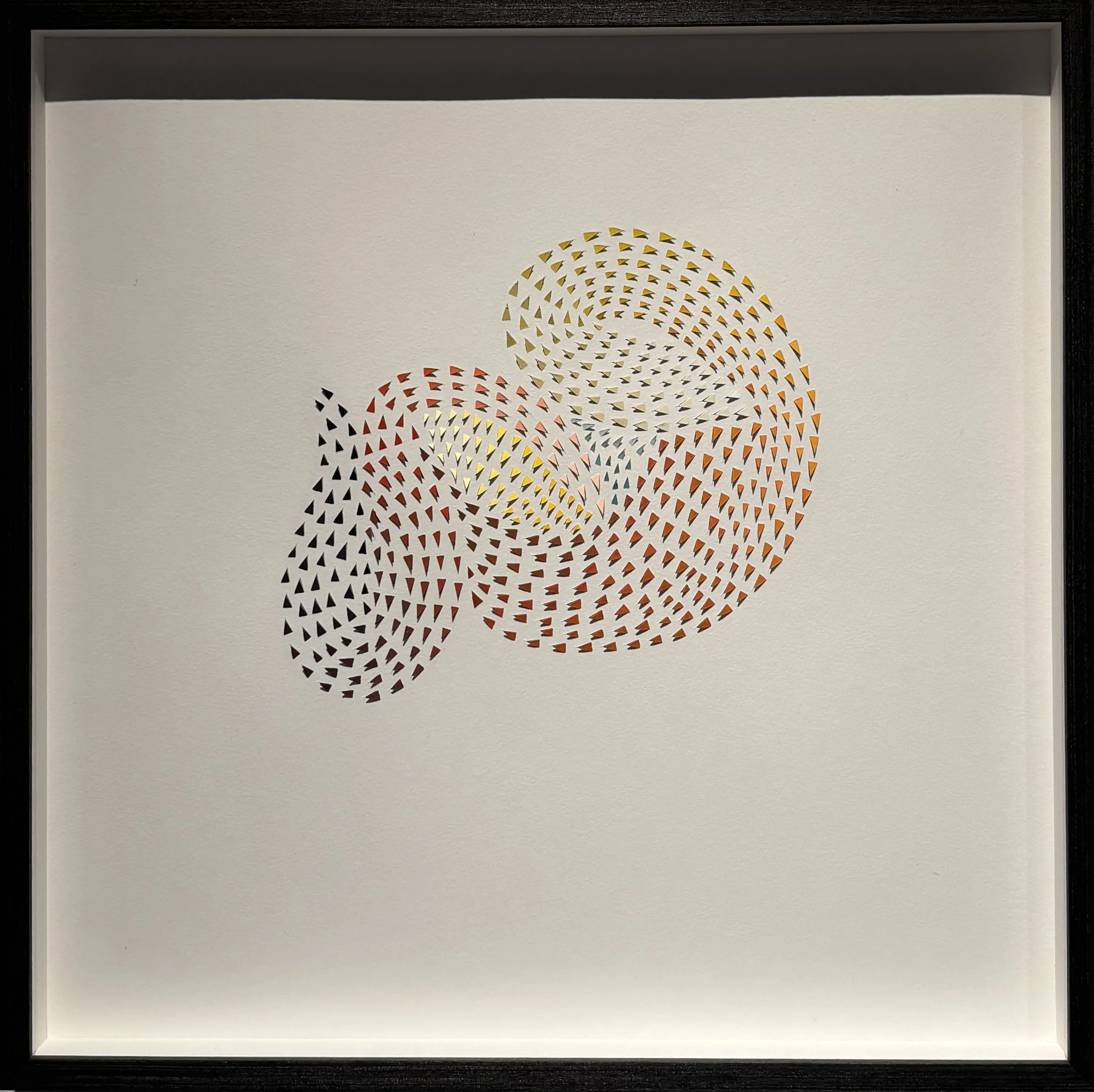 6. Sarah Thornton-Smith, 'symbiont 1_summer’s ending soon', 2026, gouache on paper, 42 x 42 x 4 cm, $858.00.