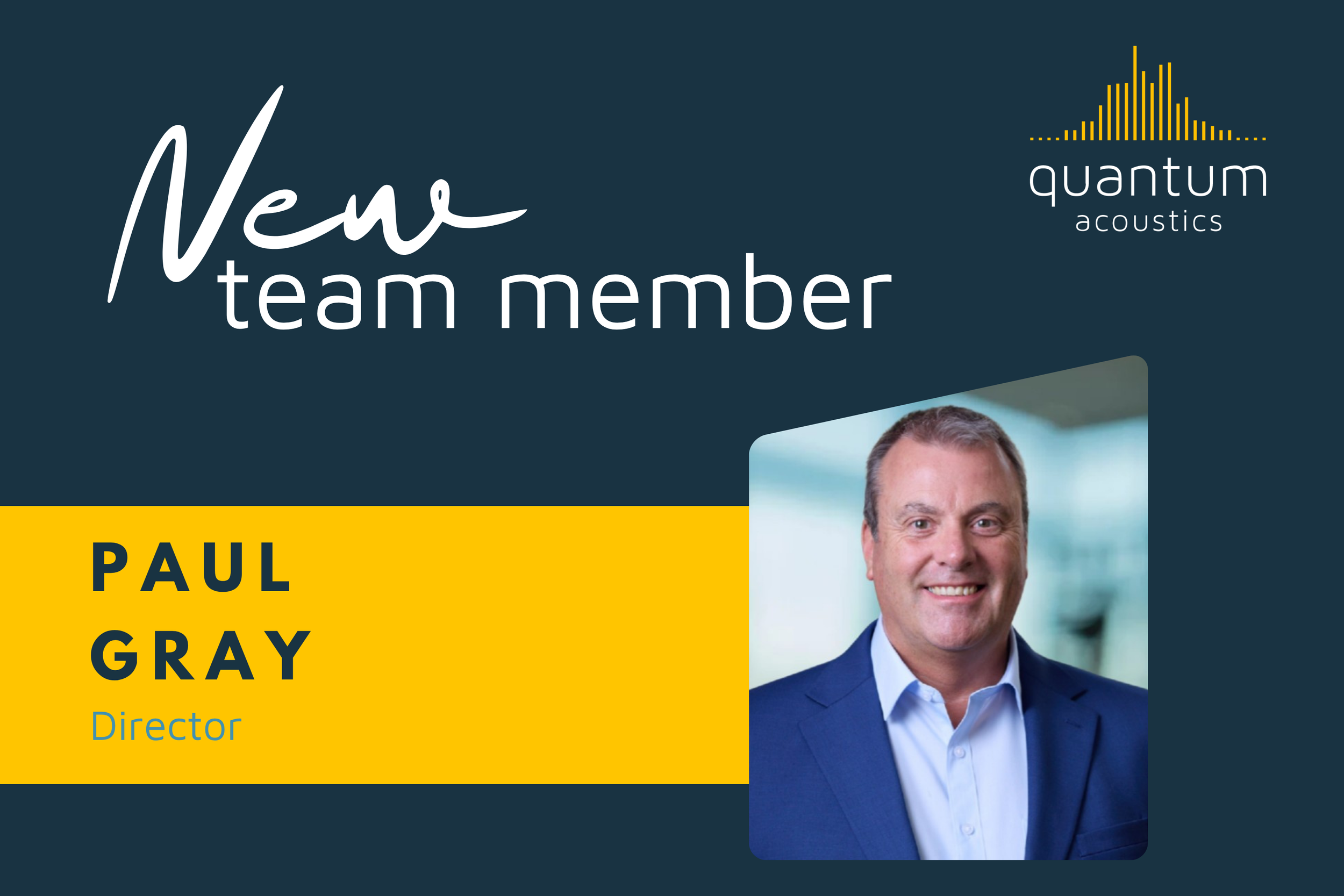 Welcome Paul Gray