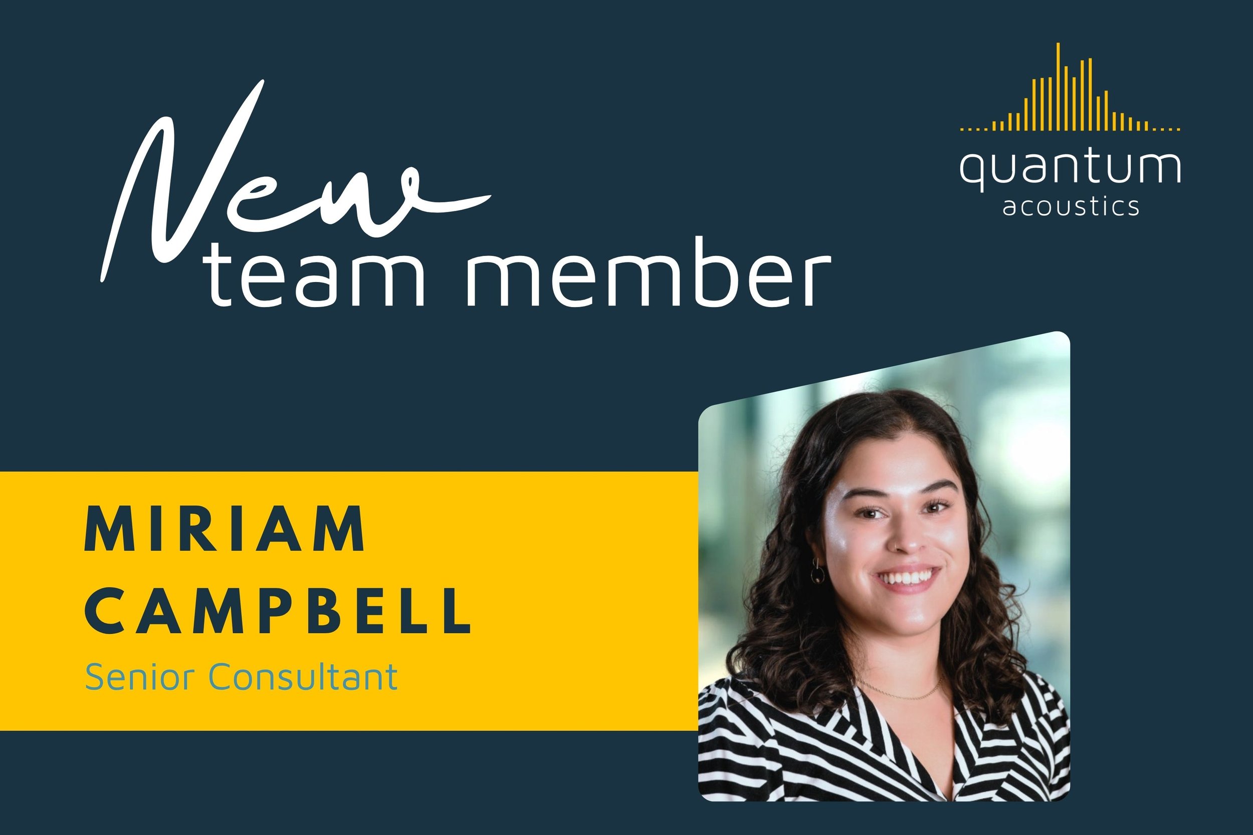 New Team Member - Miriam Campbell (nee Pratap)