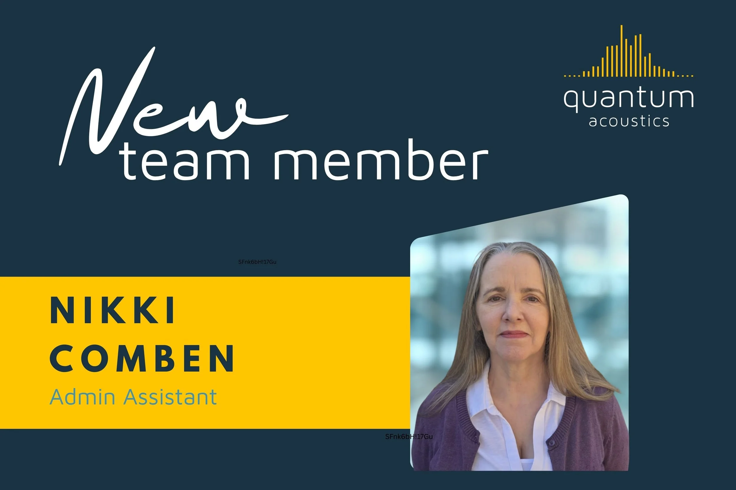 New Team Member - Nikki Comben