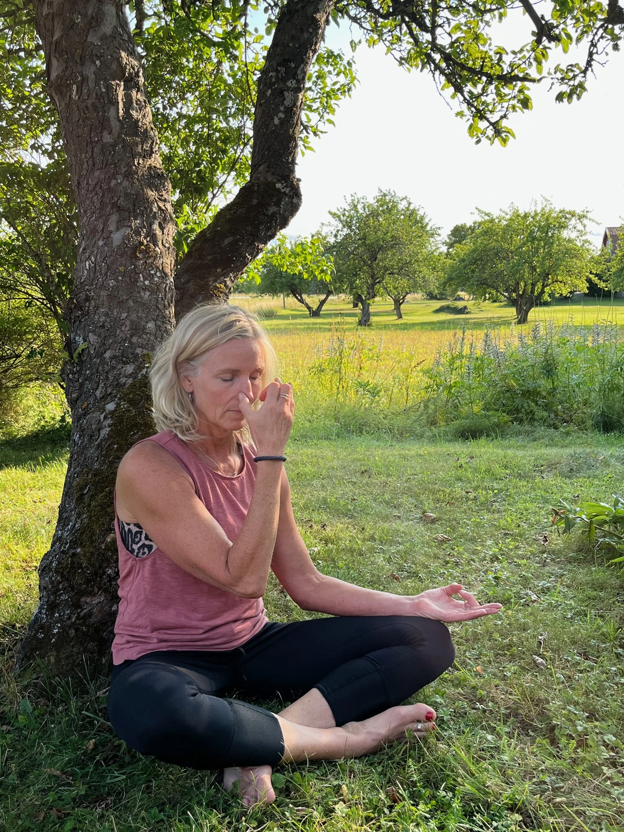 Pranayam vid träd.jpg