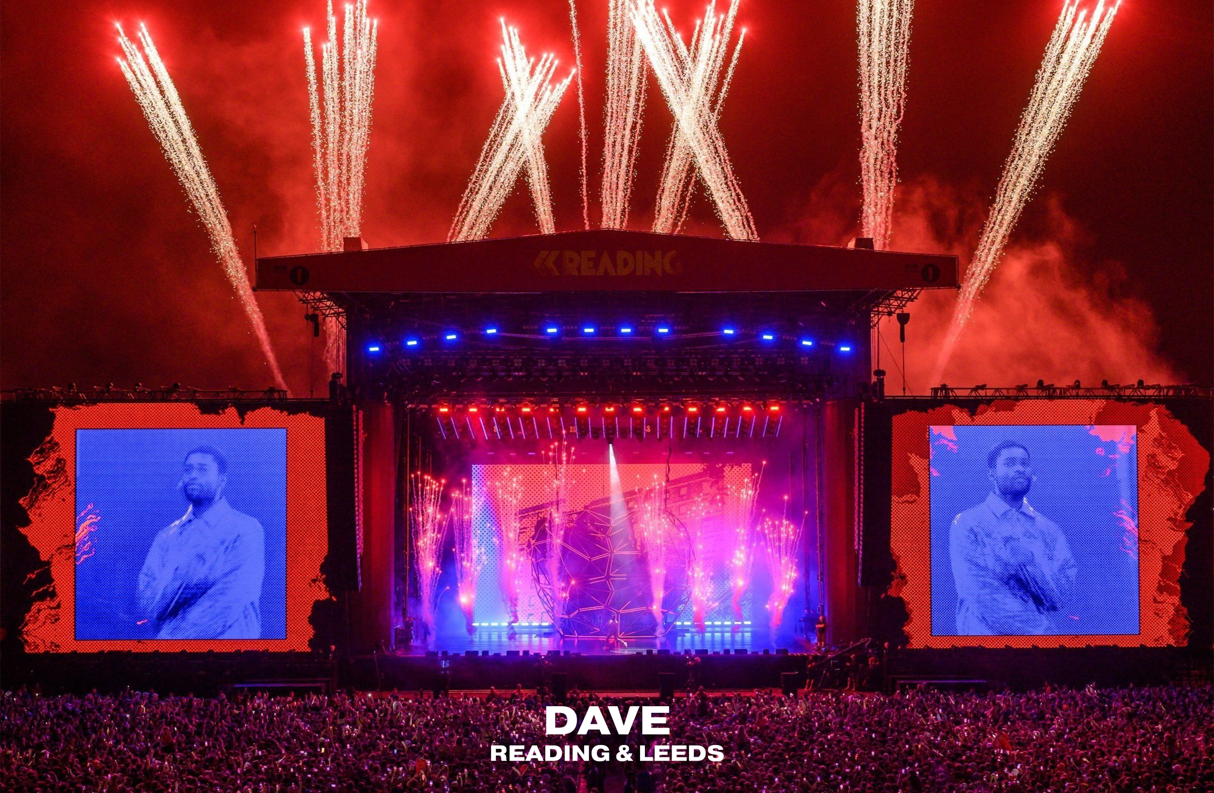 Lighting Design for Dave, Reading and Leeds Festival 2022 live performance