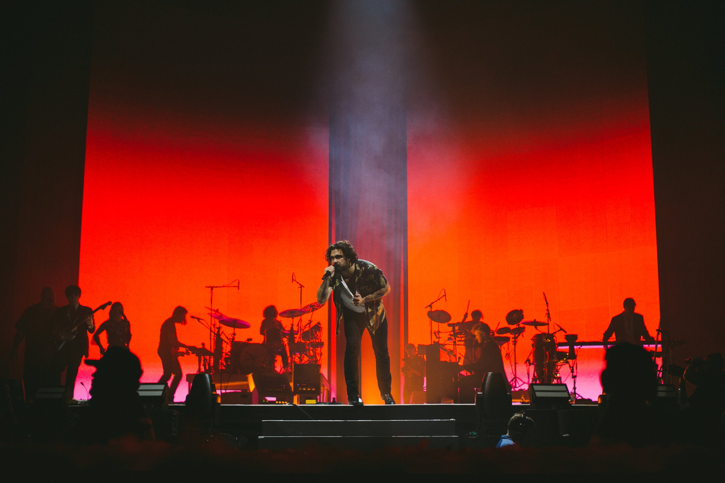 Lighting Design for Gang of Youths, Australia Arena tour 2022 live performance