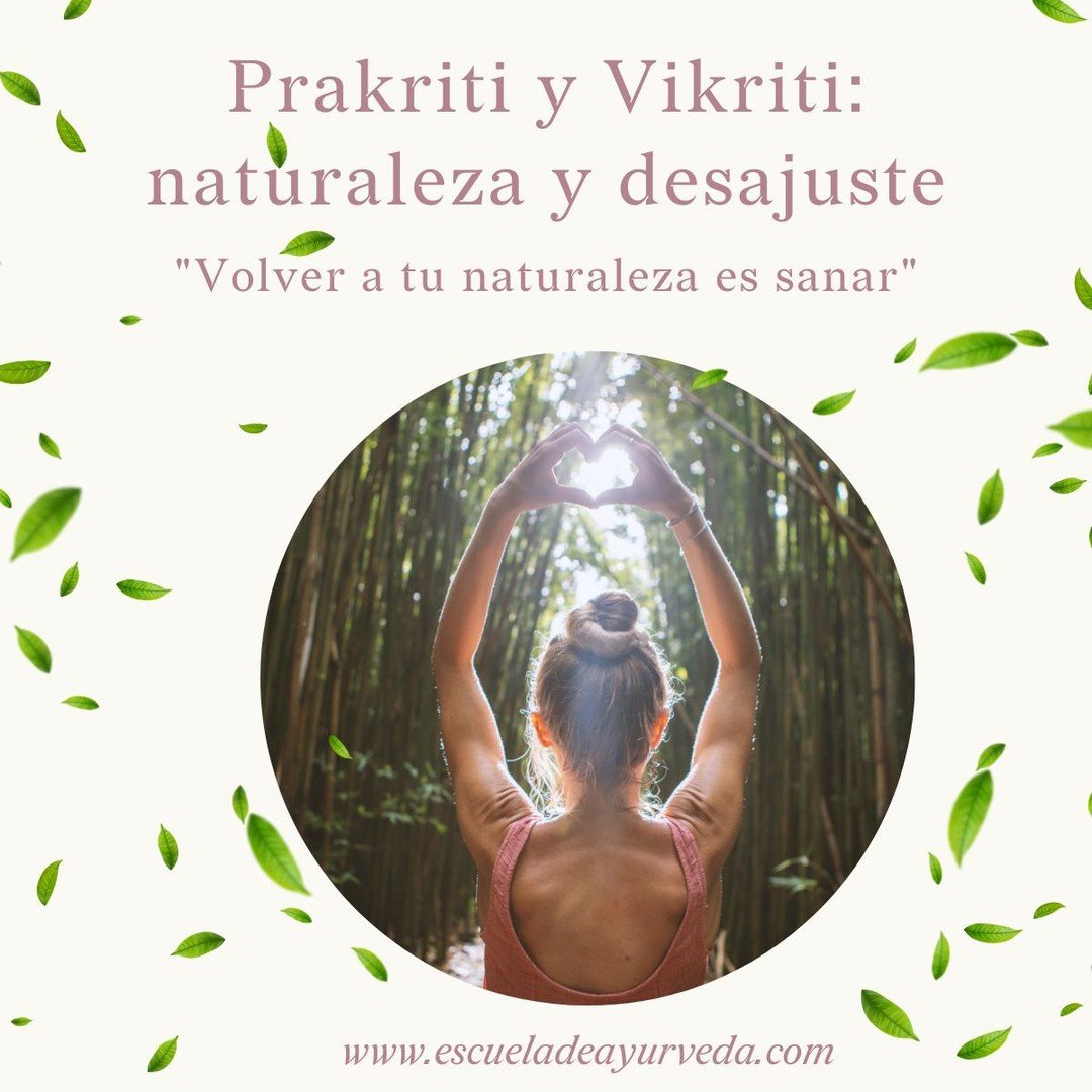 En Ayurveda, la salud no se define por la ausencia de s&iacute;ntomas, sino por la coherencia entre lo que eres y lo que vives. A tu naturaleza esencial la llamamos Prakriti: es estable, &uacute;nica, profunda. A tu estado actual, alterado por la vid