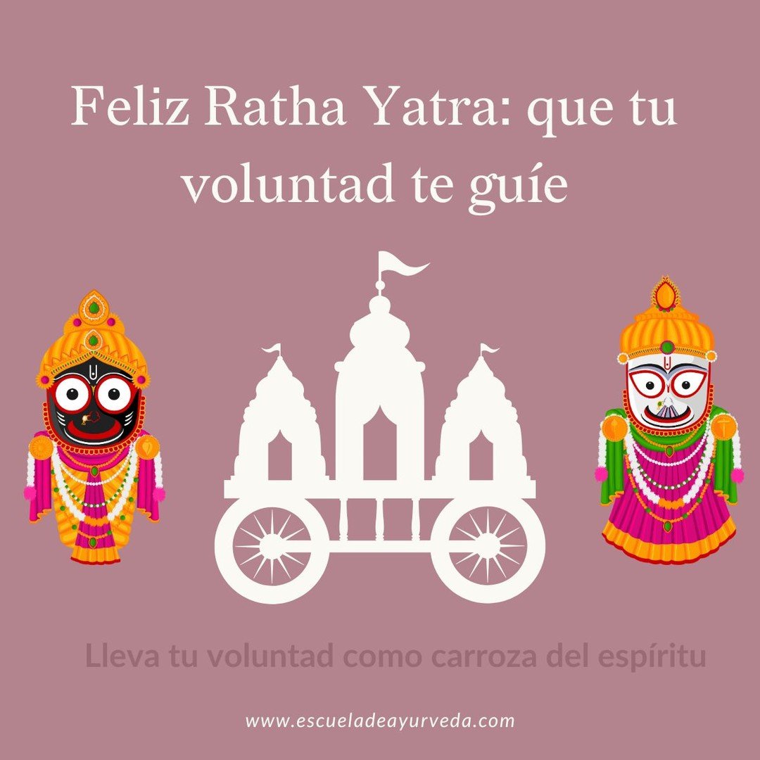 Hoy celebramos Ratha Yatra, la procesi&oacute;n de las carrozas en la que Jagannath, Balabhadra y Subhadra recorren las calles, record&aacute;ndonos el antiguo s&iacute;mbolo v&eacute;dico: el cuerpo como veh&iacute;culo del alma y la mente como gu&i