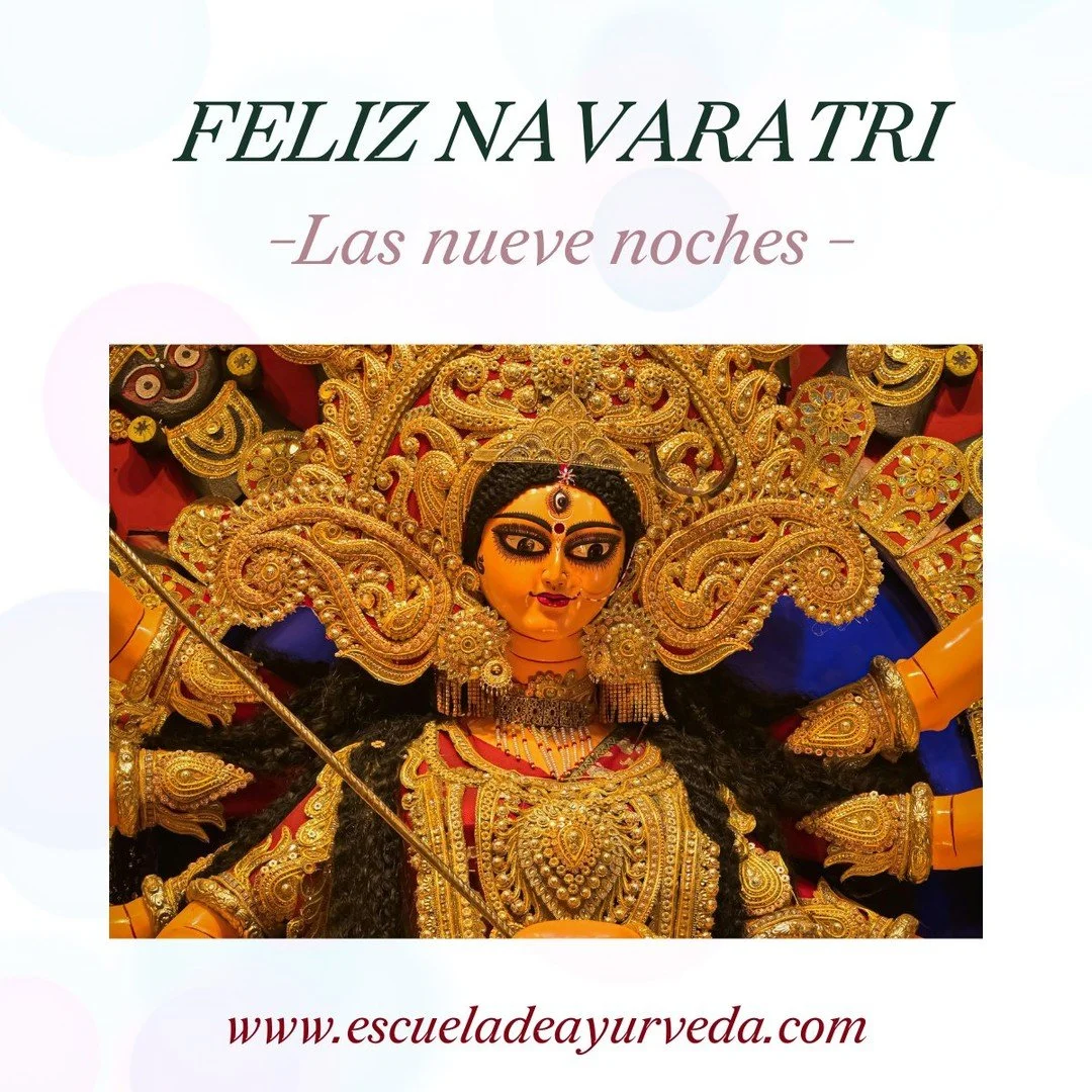 Feliz Navaratri: nueve noches para despertar la energ&iacute;a divina

Hoy comienza Navaratri, una de las festividades m&aacute;s sagradas de la tradici&oacute;n v&eacute;dica. Durante nueve noches y diez d&iacute;as, se honra a la diosa en sus tres 