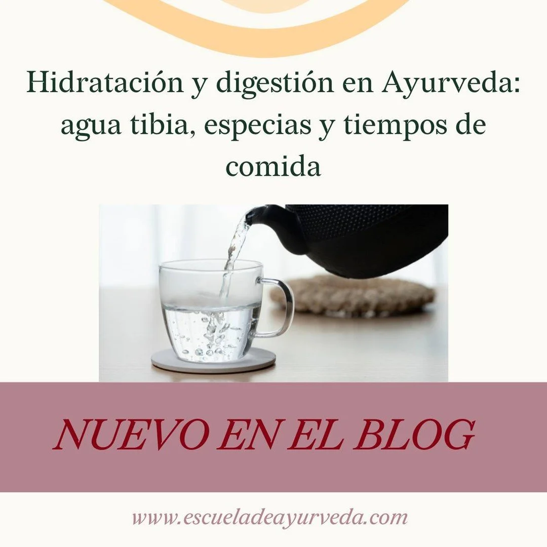 Hidrataci&oacute;n y digesti&oacute;n en Ayurveda: claves pr&aacute;cticas

En el nuevo art&iacute;culo del blog de la Escuela de Ayurveda exploramos c&oacute;mo el agua tibia, el uso de especias digestivas y los horarios de comida adecuados pueden m