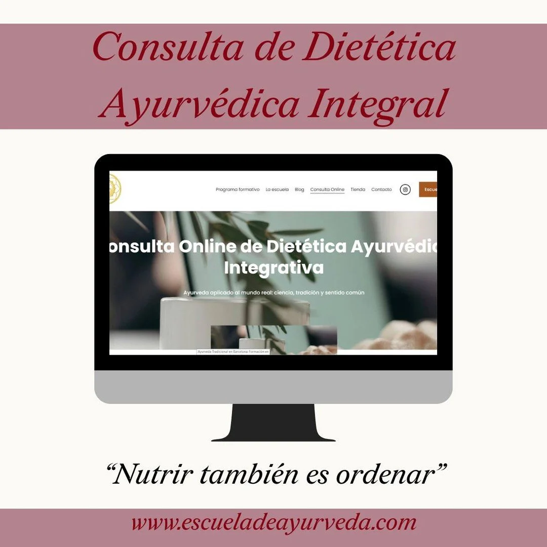 En Ayurveda, alimentarse bien no empieza en el plato.
Empieza en la forma en la que vivimos, digerimos, descansamos y pensamos.

La Consulta de Diet&eacute;tica Ayurv&eacute;dica Integral es un acompa&ntilde;amiento dise&ntilde;ado para crear orden i