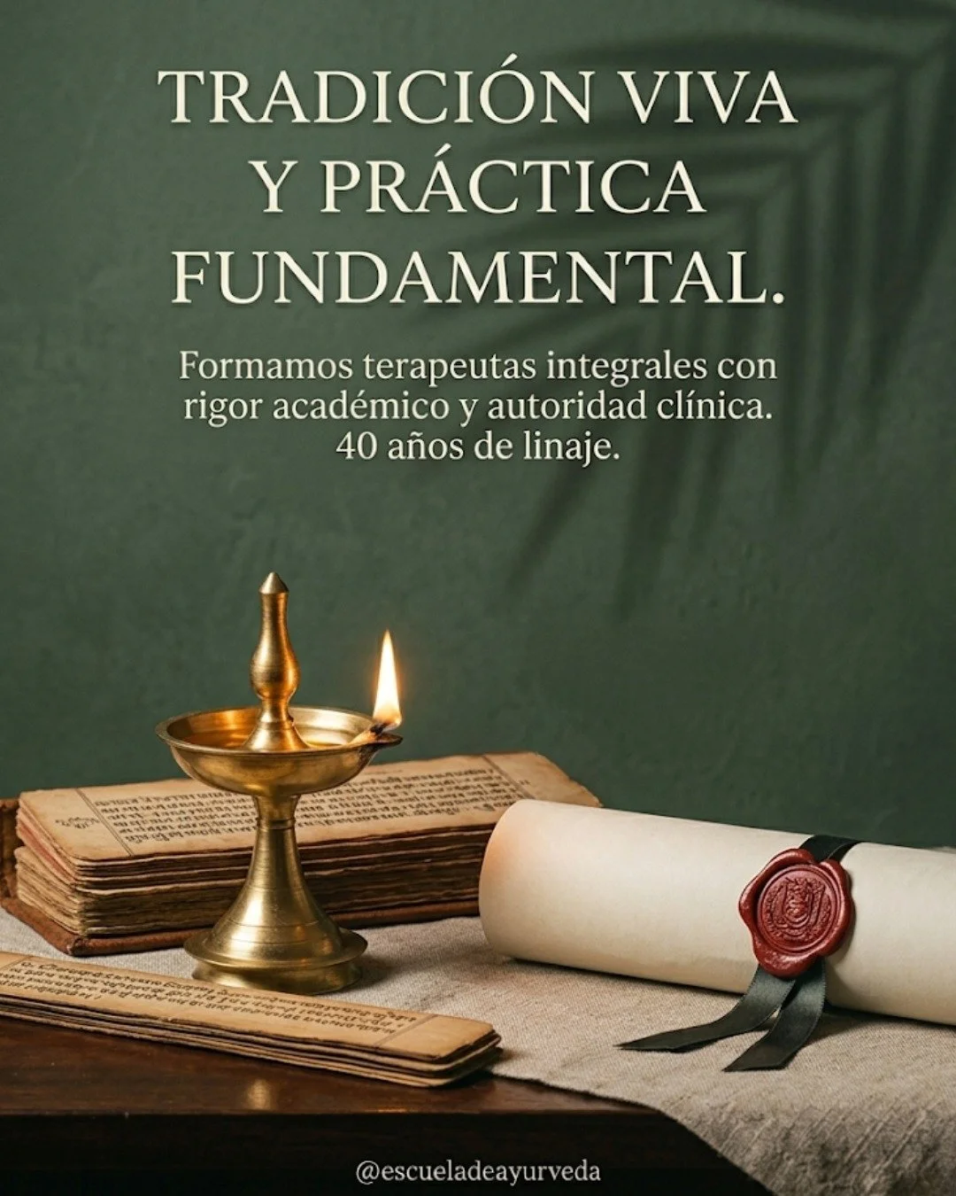 El Ayurveda es una tradici&oacute;n que se transmite a trav&eacute;s del estudio, la pr&aacute;ctica y la experiencia directa.

Formarse en esta ciencia implica comprender sus principios cl&aacute;sicos y aprender a aplicarlos con criterio en la real