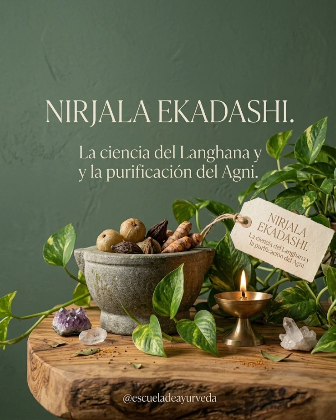Nirjala Ekadashi 🌿

En la tradici&oacute;n v&eacute;dica, este d&iacute;a est&aacute; dedicado al ayuno profundo como forma de langhana (reducci&oacute;n) y purificaci&oacute;n.

No se trata solo de dejar de comer, sino de dar descanso al sistema di
