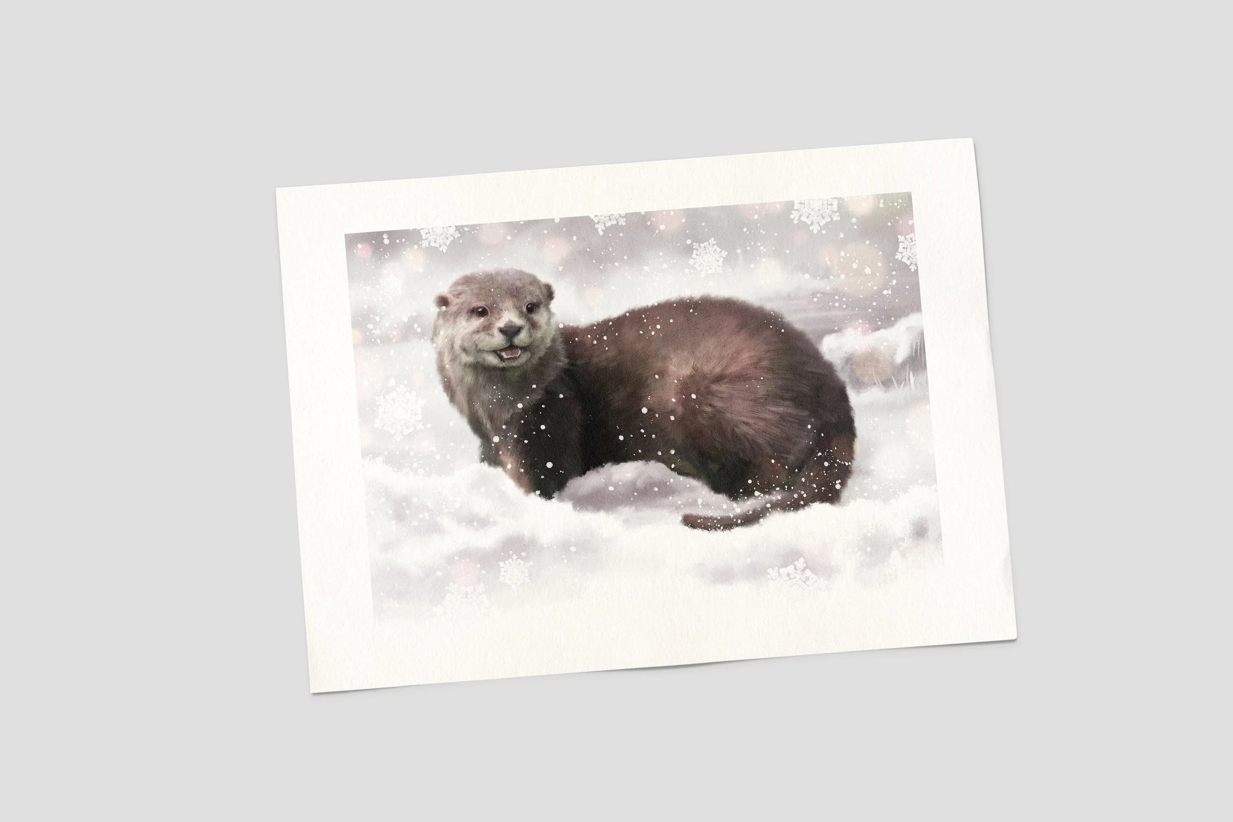 Snowy+Otter+-+Unframed+Print+Mockup+1.jpg