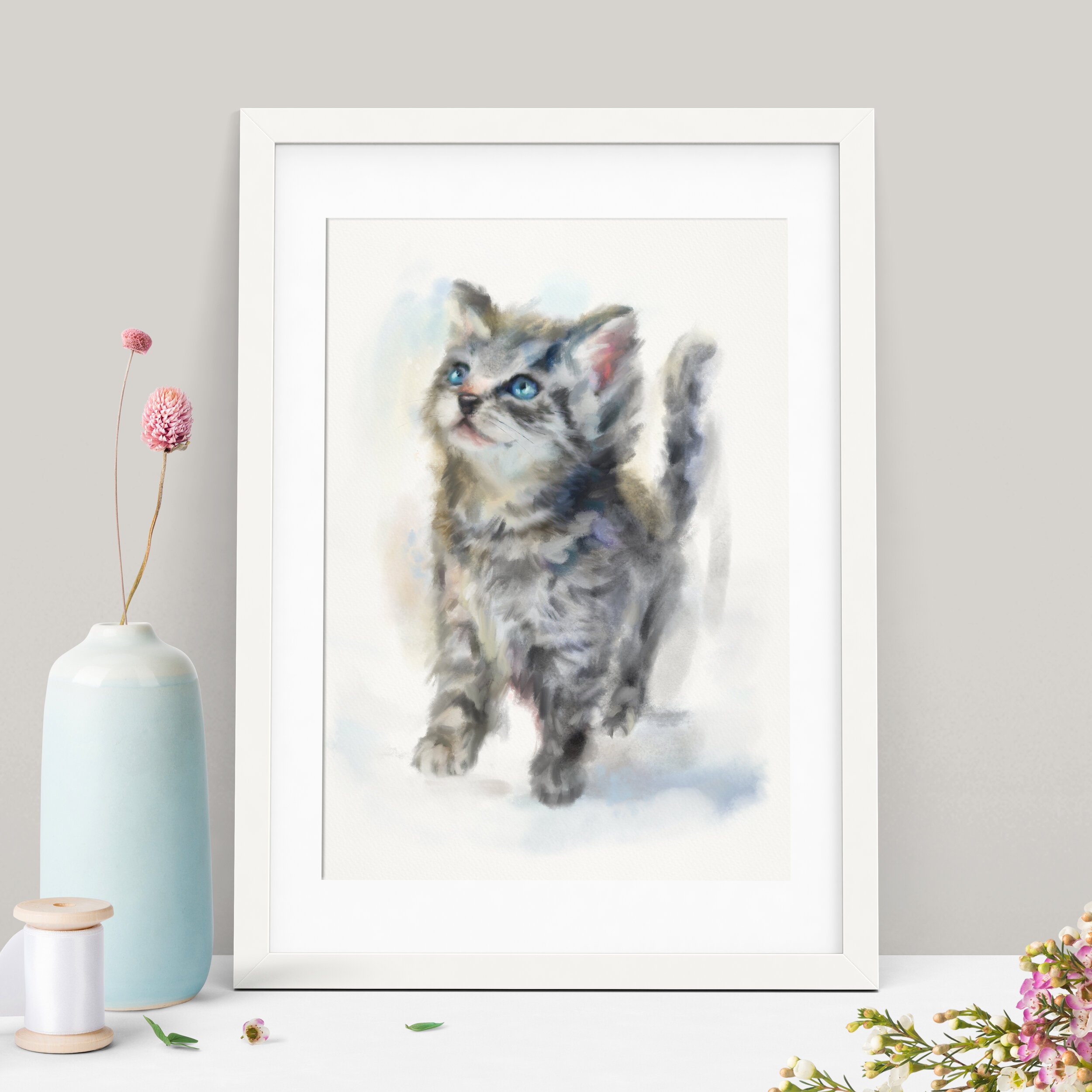 %27Milo%27+Tabby+Cat+Kitten+-+Framed+Print+Mockup+2.jpg