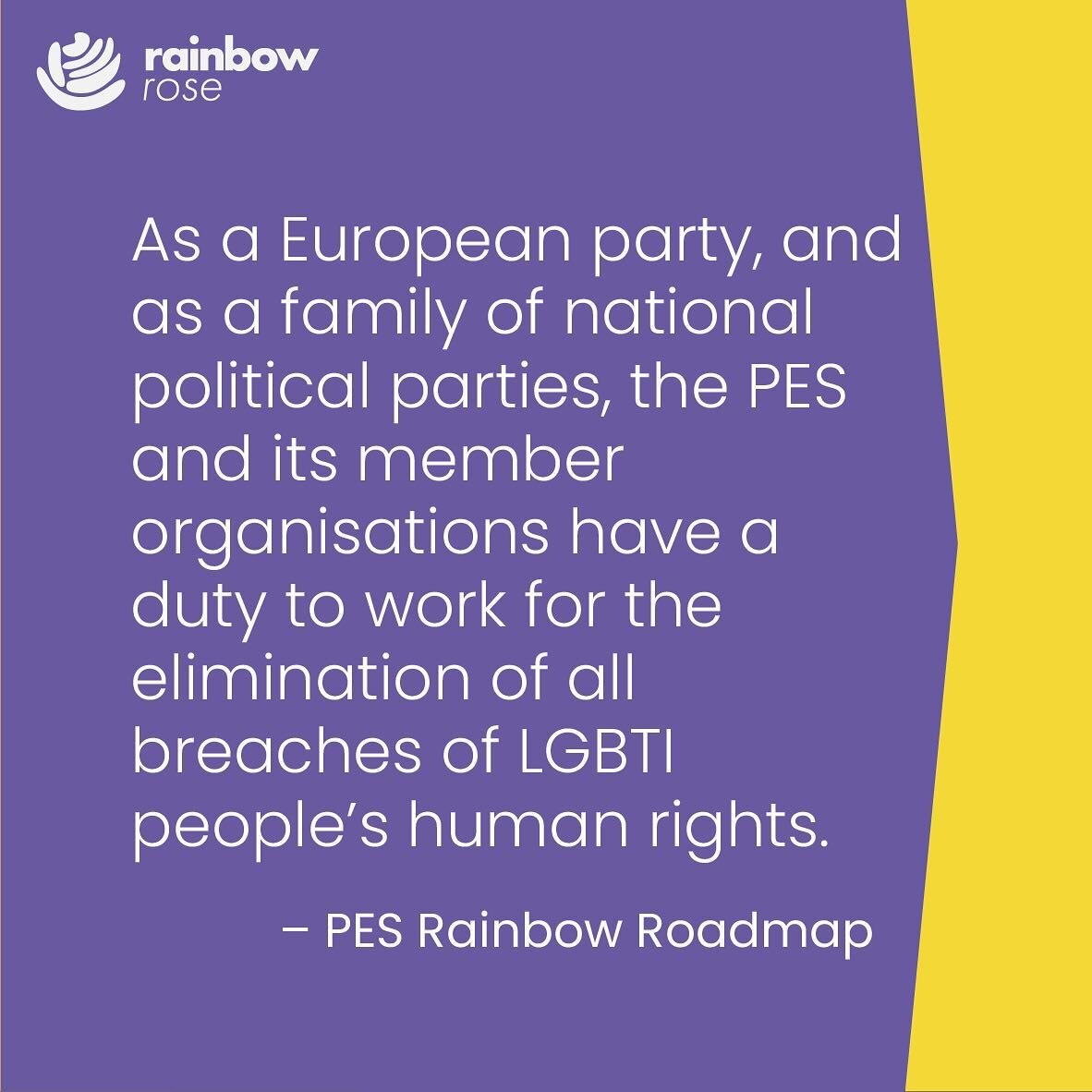 As @rainbowrose_pes we are proud to fight for LGBTI rights all over Europe 🏳️&zwj;🌈🏳️&zwj;⚧️ Together with @pes_pse we stand for an inclusive, fair Europe! 🌹