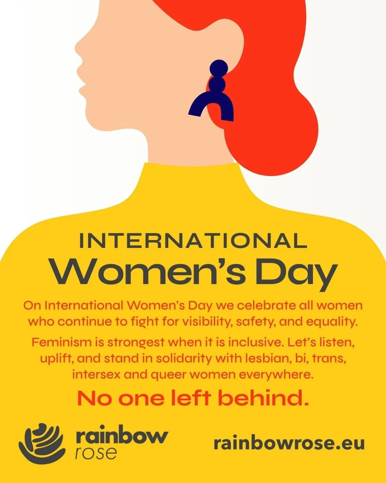 On this International Women&rsquo;s Day our message is simple &mdash; NO ONE LEFT BEHIND

Feminism is strongest when it is inclusive. Let&rsquo;s listen, uplift, and stand in solidarity with lesbian, bi, trans, intersex and queer women everywhere.

F