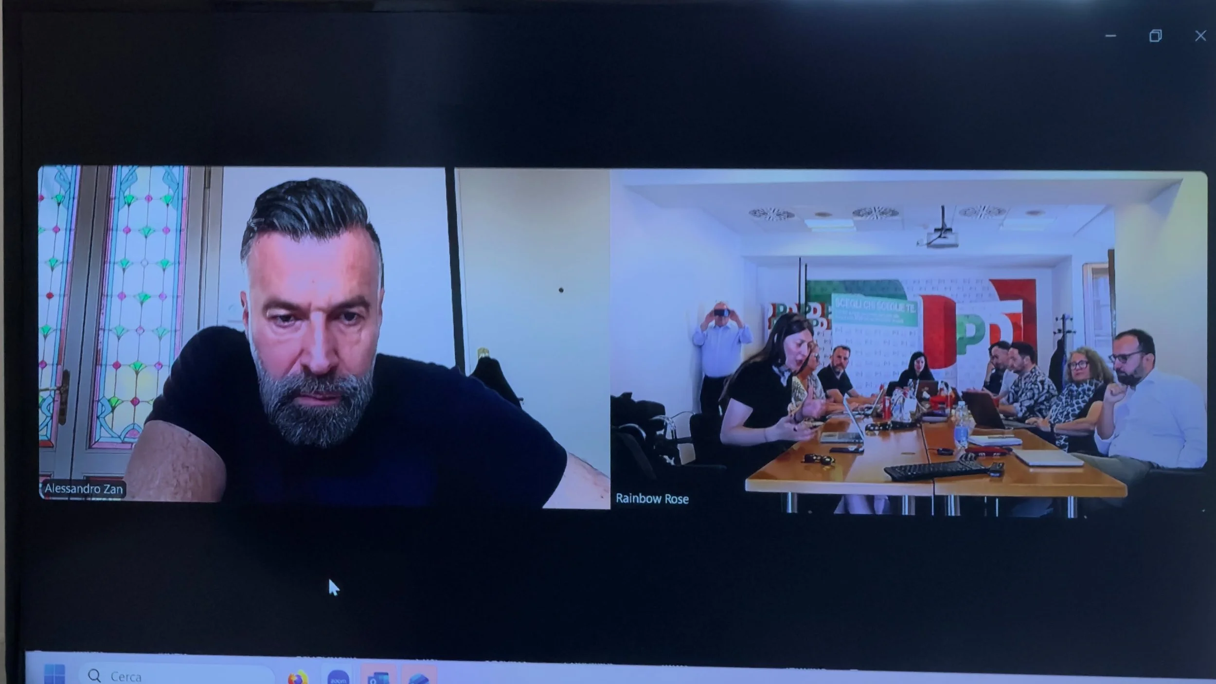 A very productive meeting today in Rome with Alessandro Zan, MEP and PD Chairperson for Rights, and Angelo Schillaci, Co-ordinator of PD&rsquo;s LGBTQ+ Forum.

Both provided updates to the Rainbow Rose Board. Alessandro outlined recent developments a