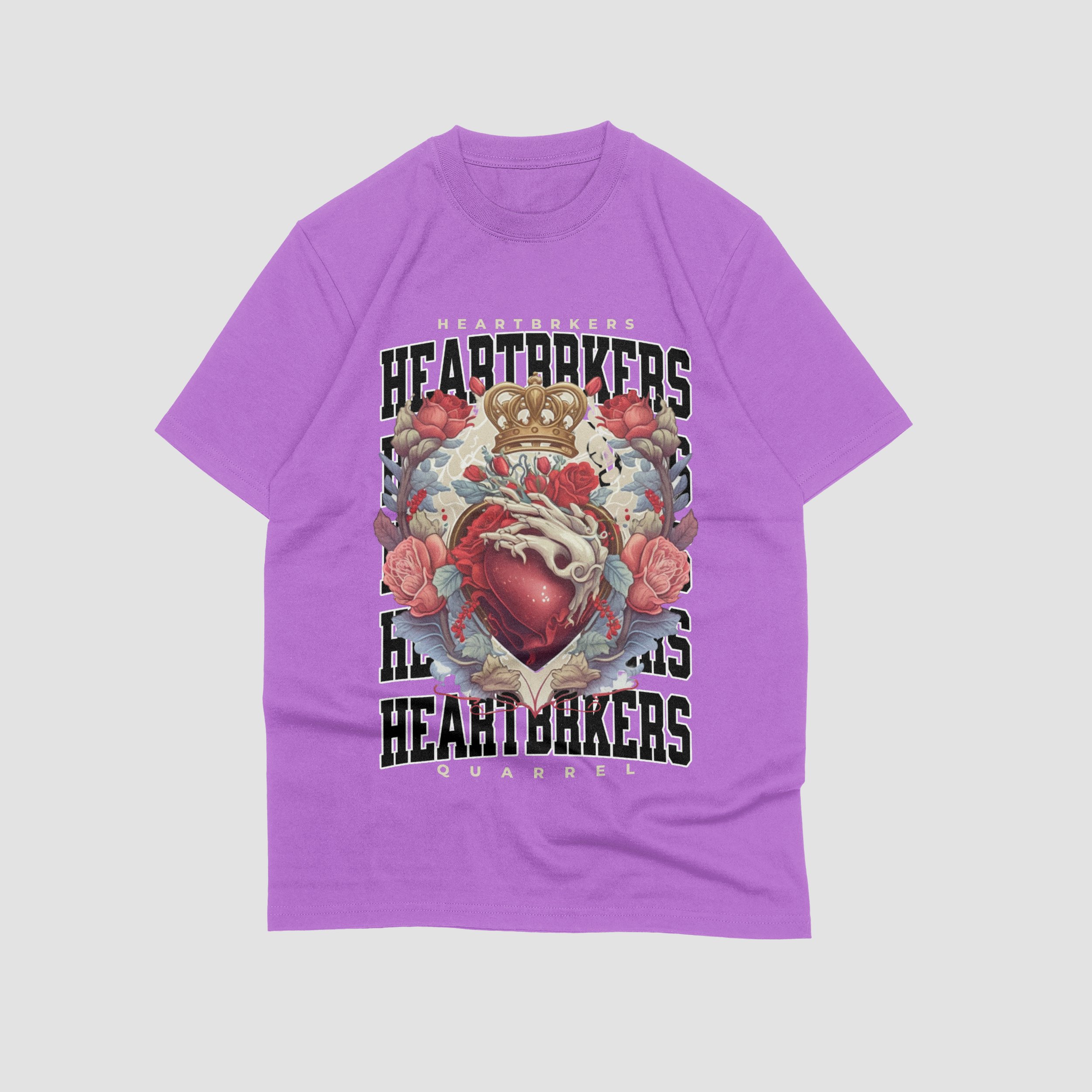 HEARTBRKERS VARS - GARMENT DYE MAX HEAVYWEIGHT SHIRT - PASTEL PURPLE