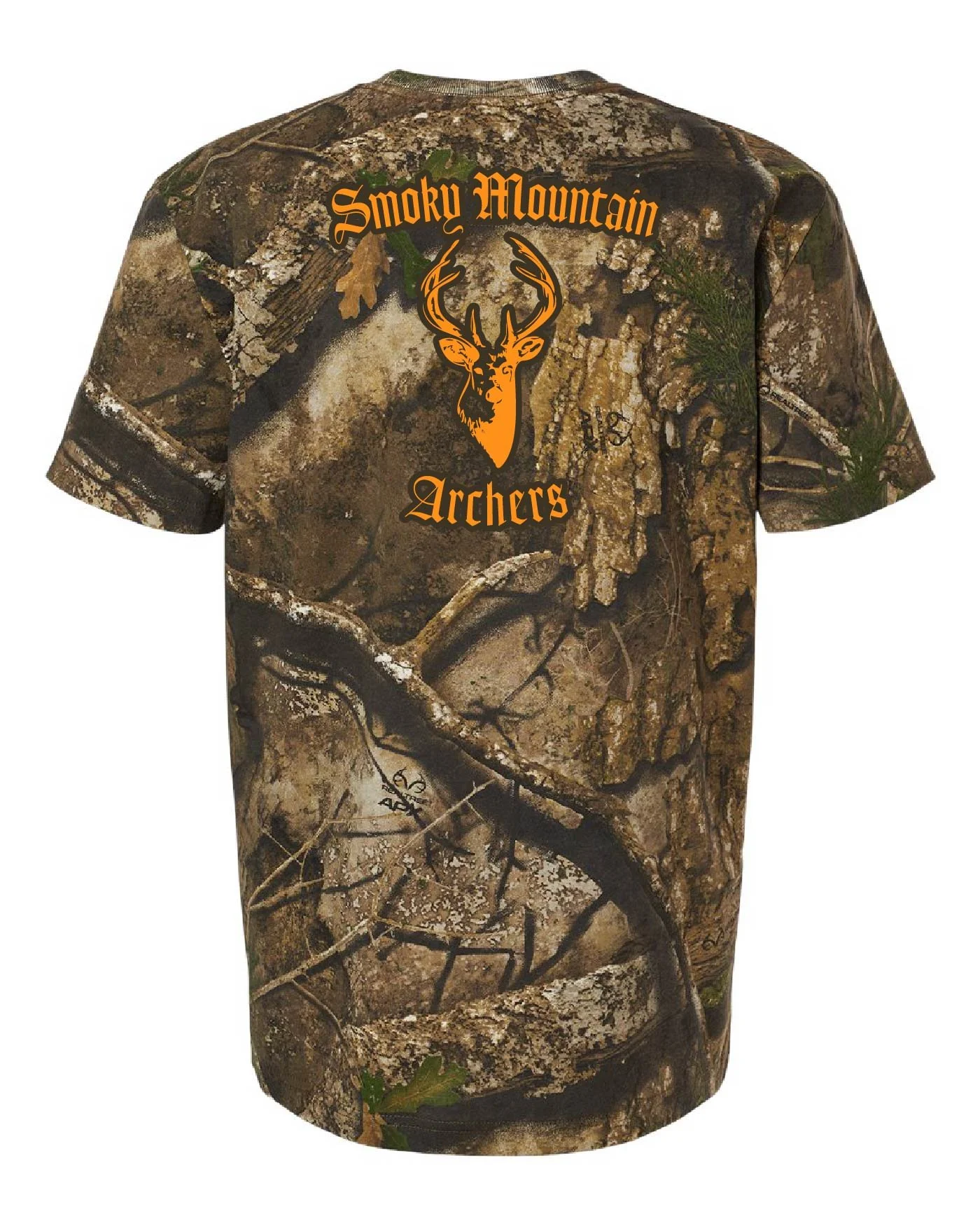 SMA Camo T-shirt Front and Back Design