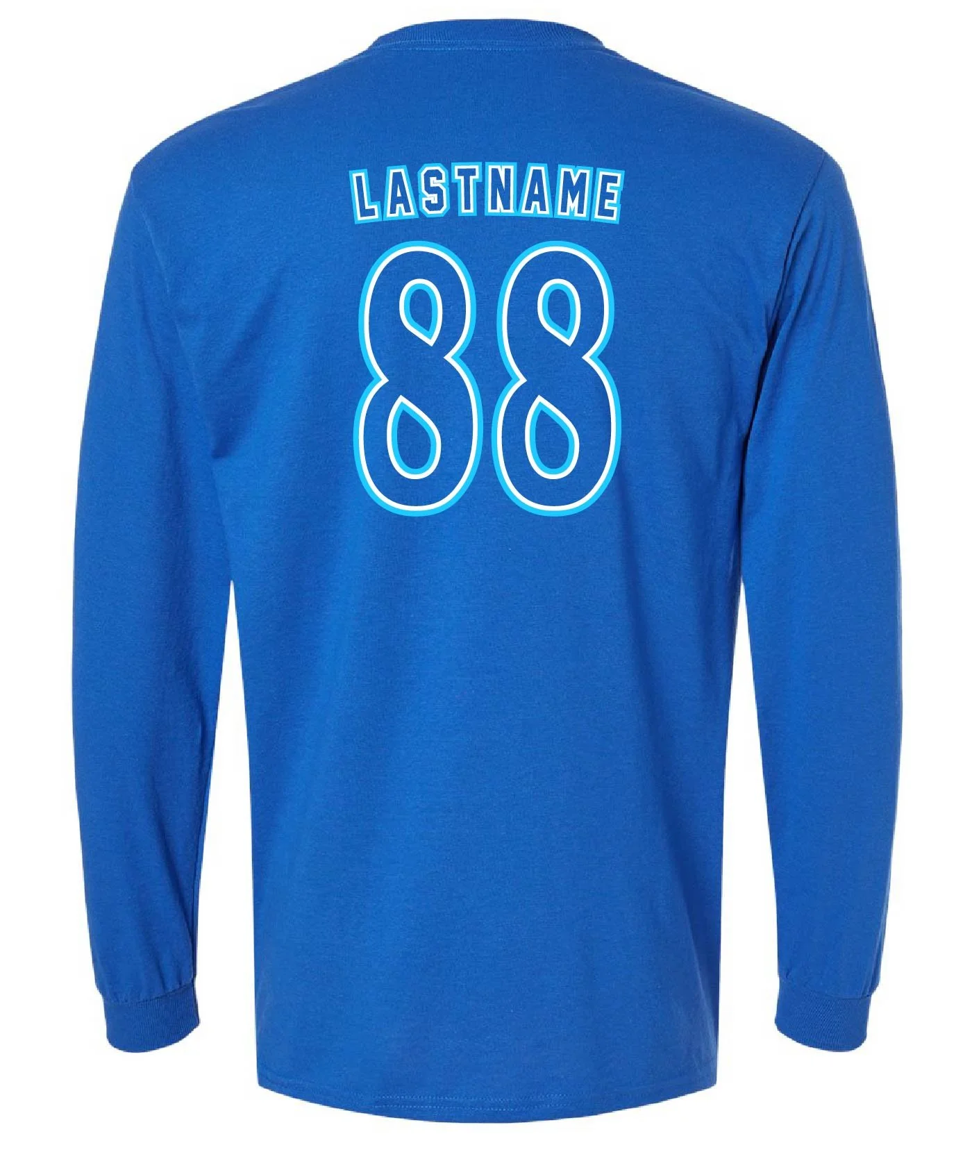 Cyan Logo Long Sleeve T-shirt (Customizable)