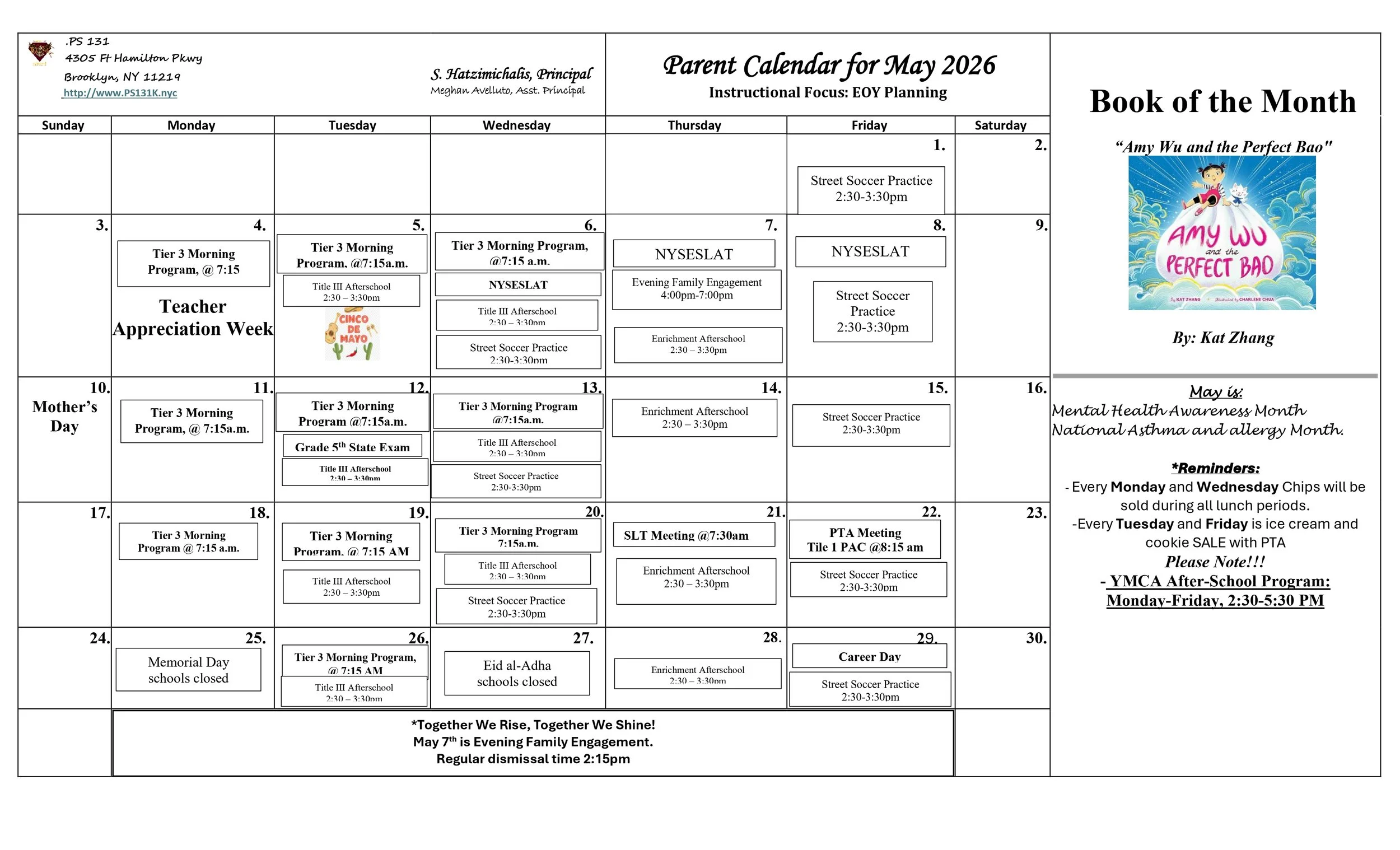 May Calendar  2026