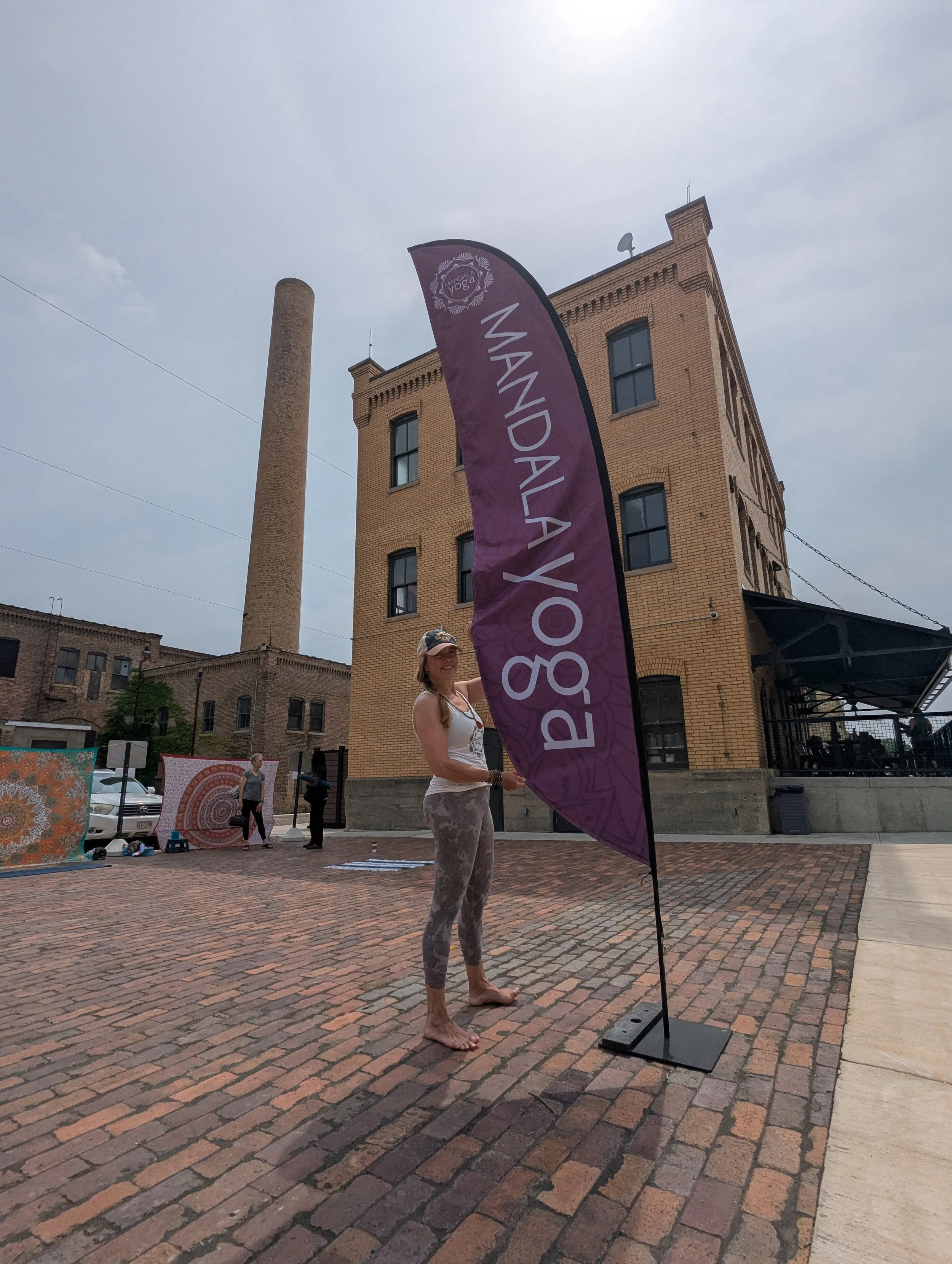 Patio Yoga at the Inclusive Bean
