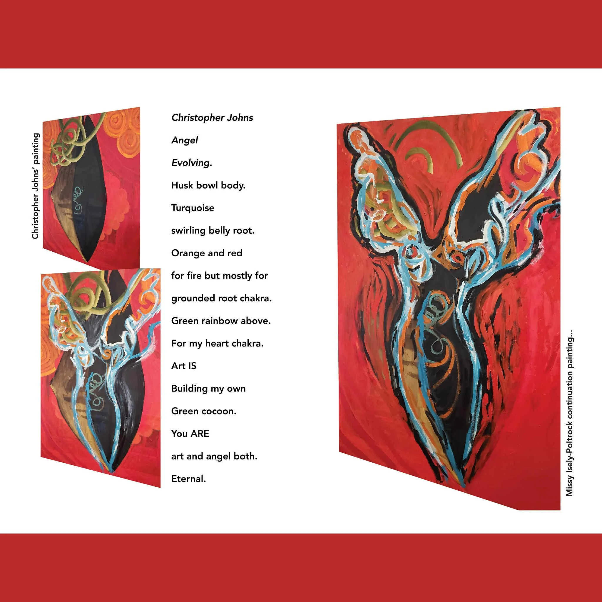 Exhibit “Feathers, Petals, and Angels. Remember to love yourself too”