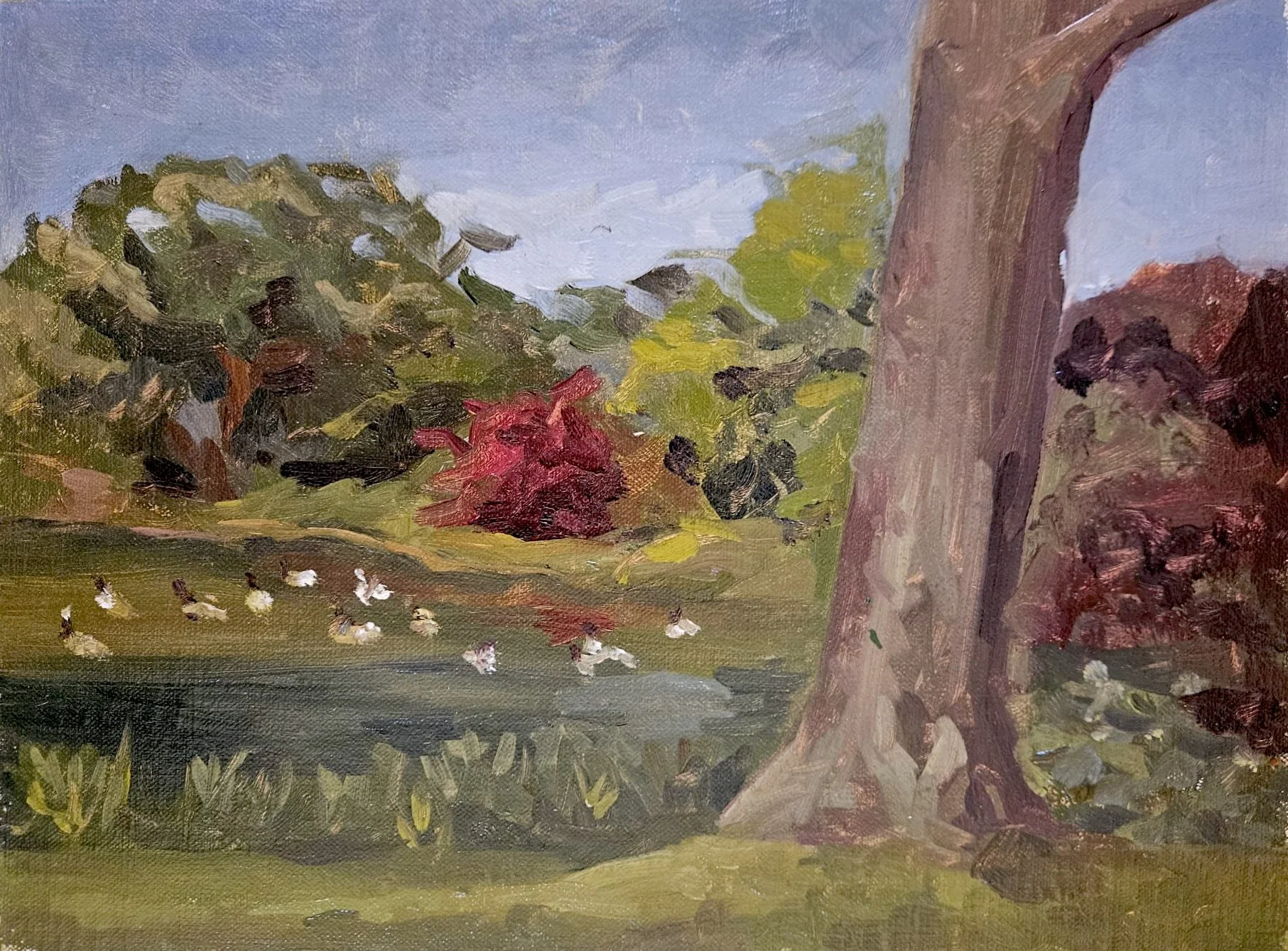 9in x 12in. Oil on linen panel.