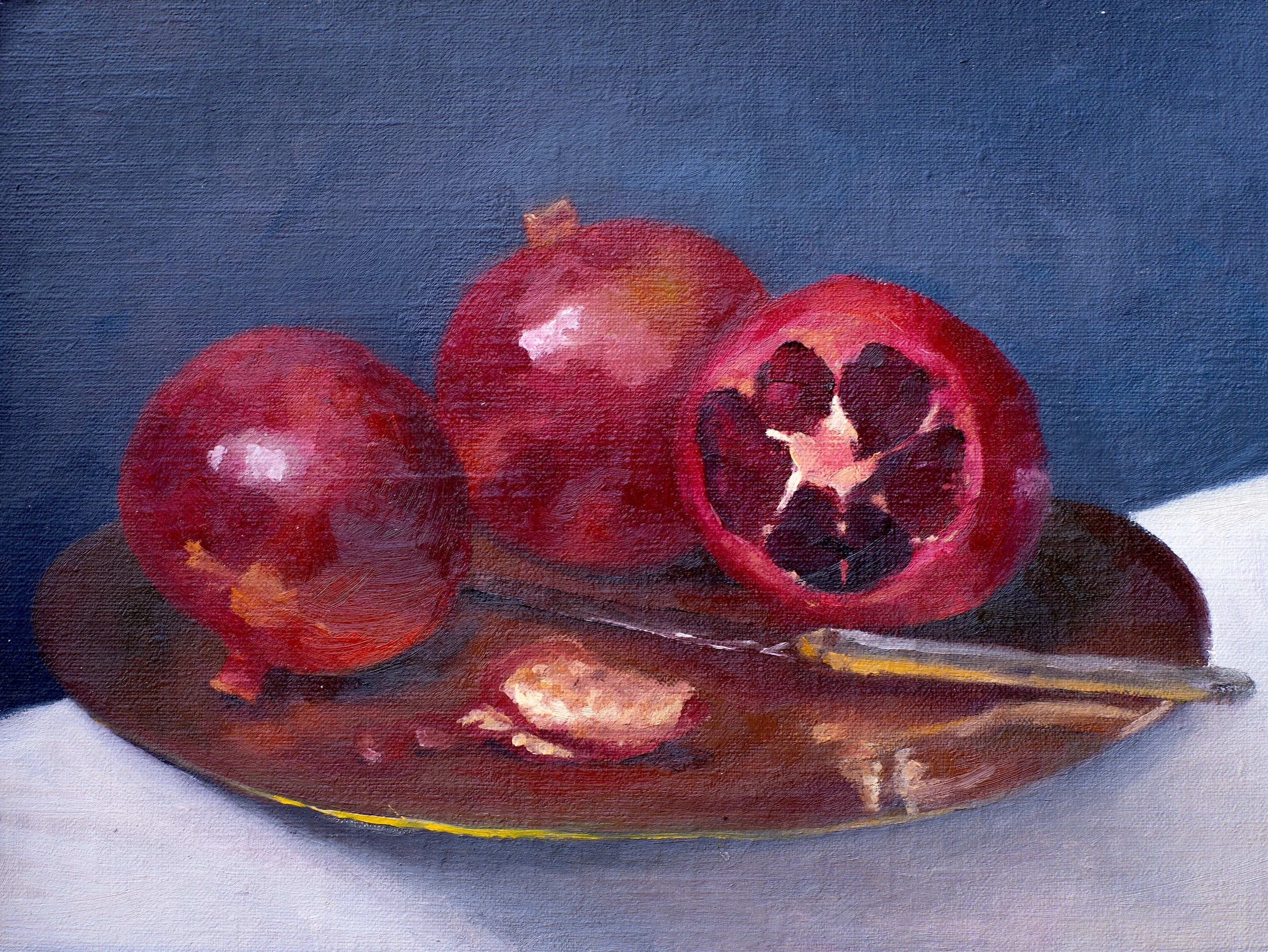 9in x 12in. Oil on linen panel.