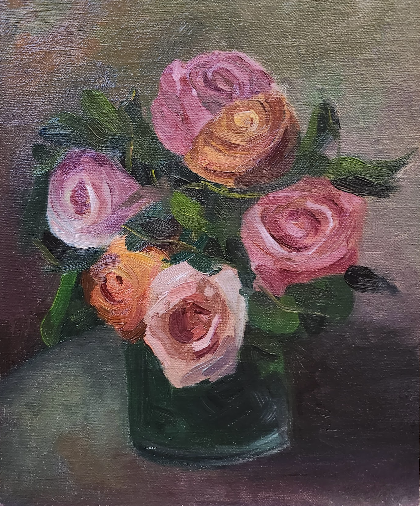 8in x 10in. Oil on linen panel.