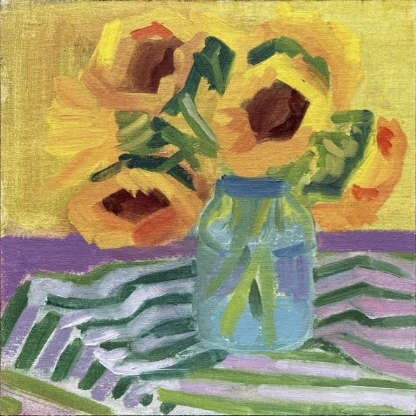 10in x 10in. Oil on linen panel.