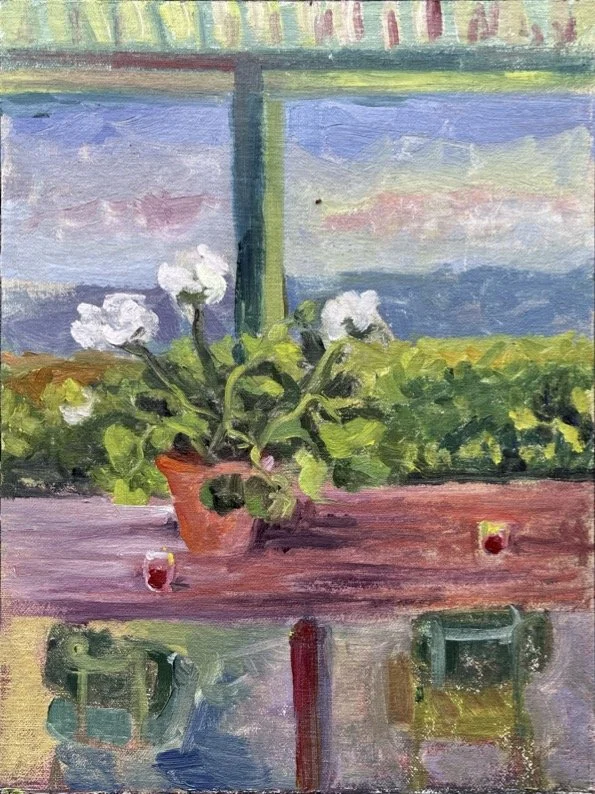 12in x 9in. Oil on linen panel.
