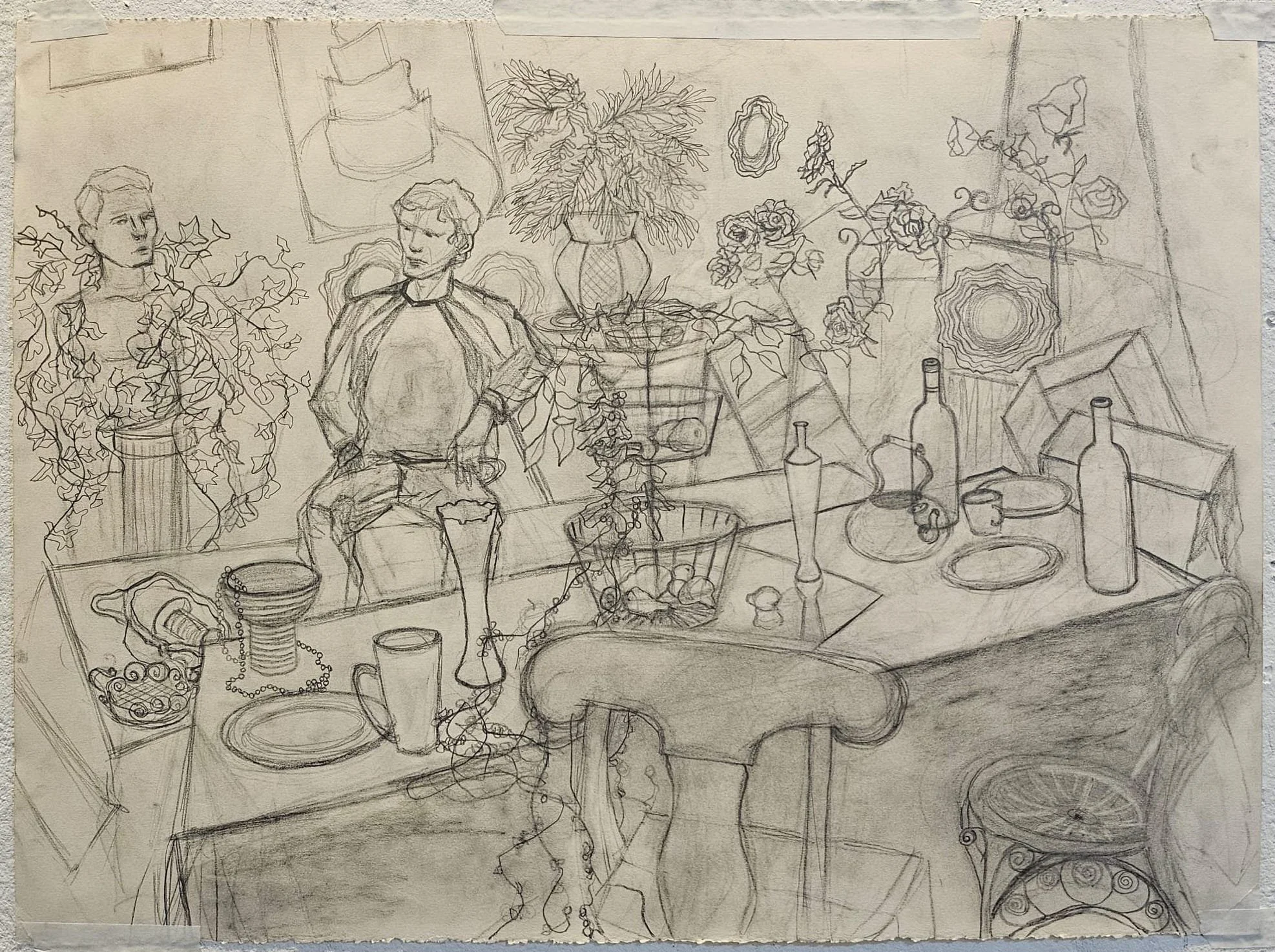22in x 30in. Graphite on paper.