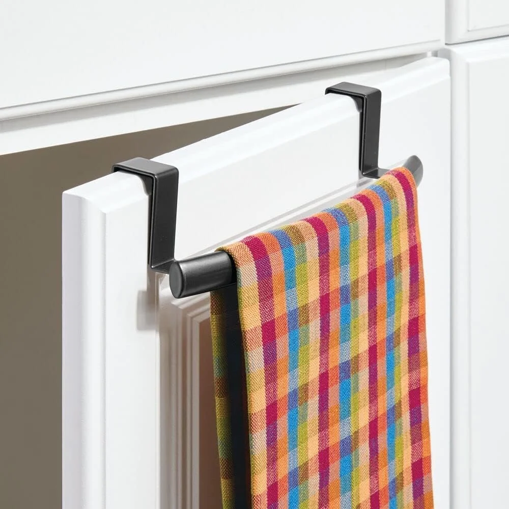 mDesign Steel Over Door Towel Bar
