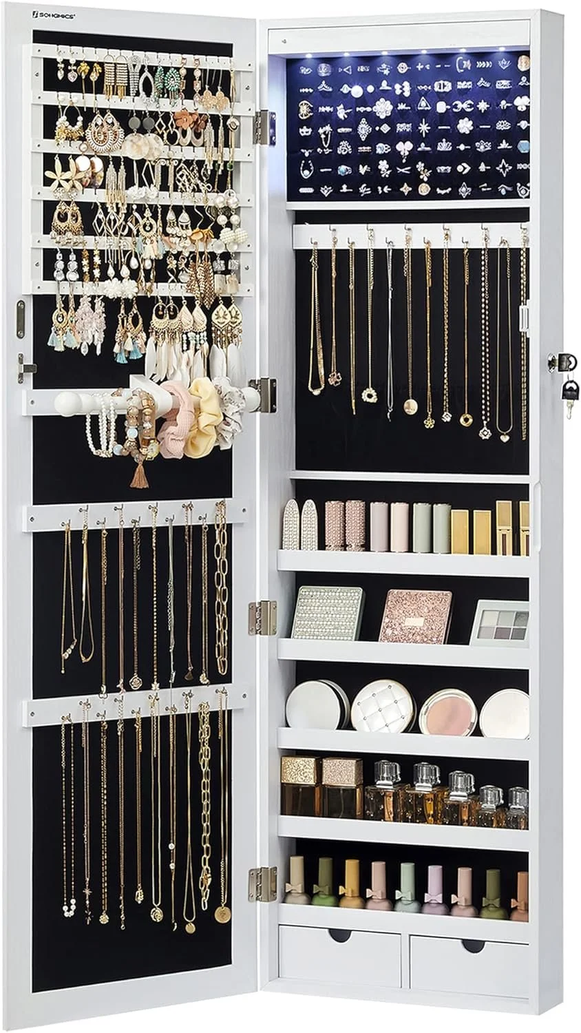 Songmics Mirror Jewelry Cabinet