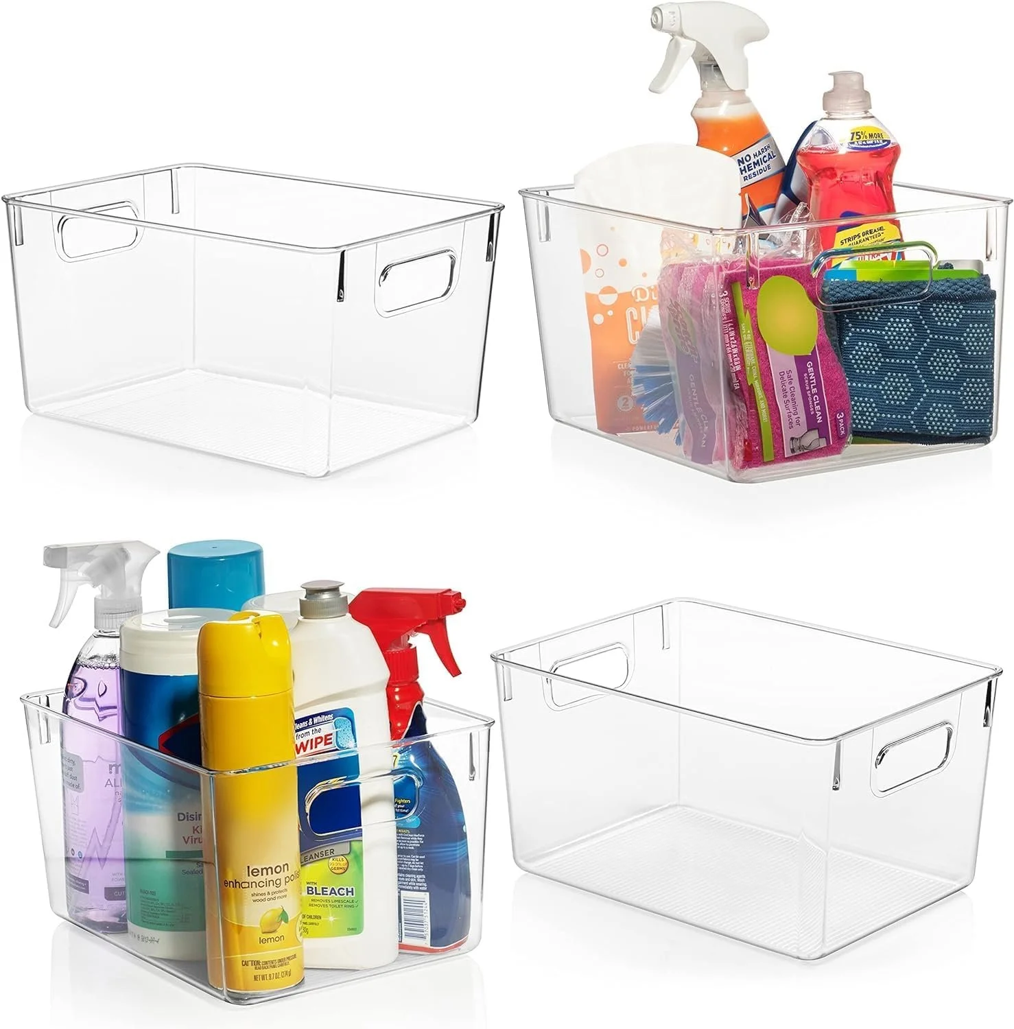 ClearSpace Clear Plastic Pantry Storage Bins