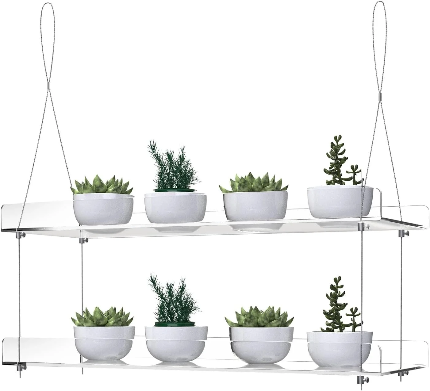 ZerzSemp 2-Tier Acrylic Window Display Shelves