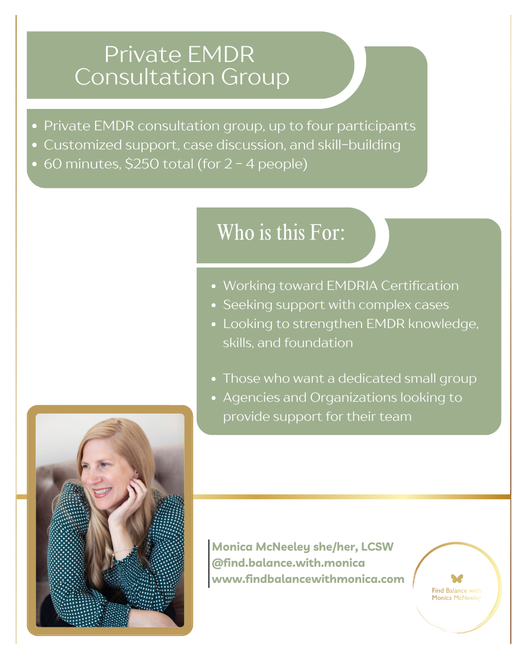 Private EMDR Consultation Group $250.00