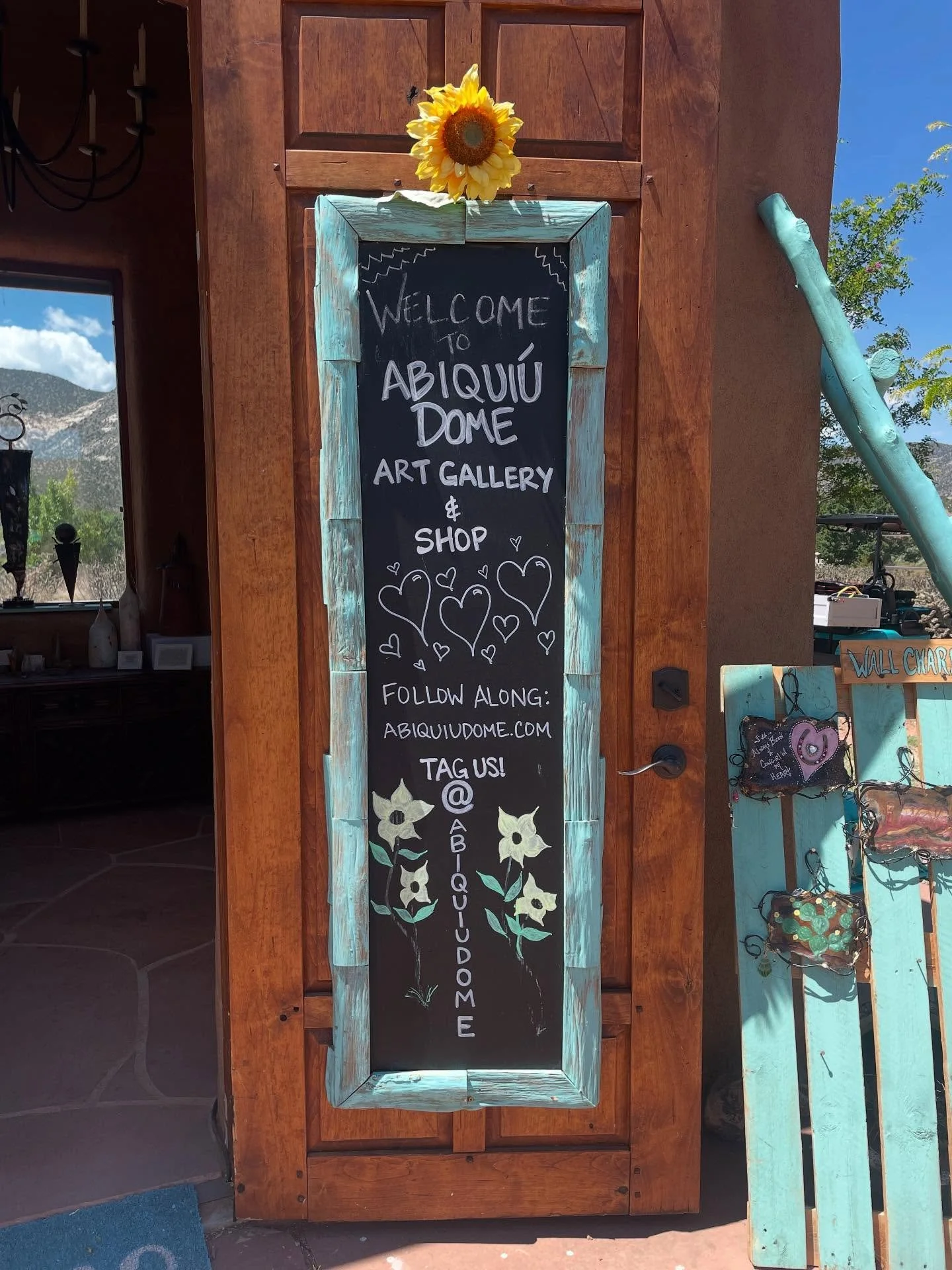 I finally stopped at the Abiquiu Dome today and had a great time. Thank you to Connie and your daughter for the great conversations, and thank you Lori Colt, for posting about your pieces on display there to remind me that I&rsquo;ve always wanted to