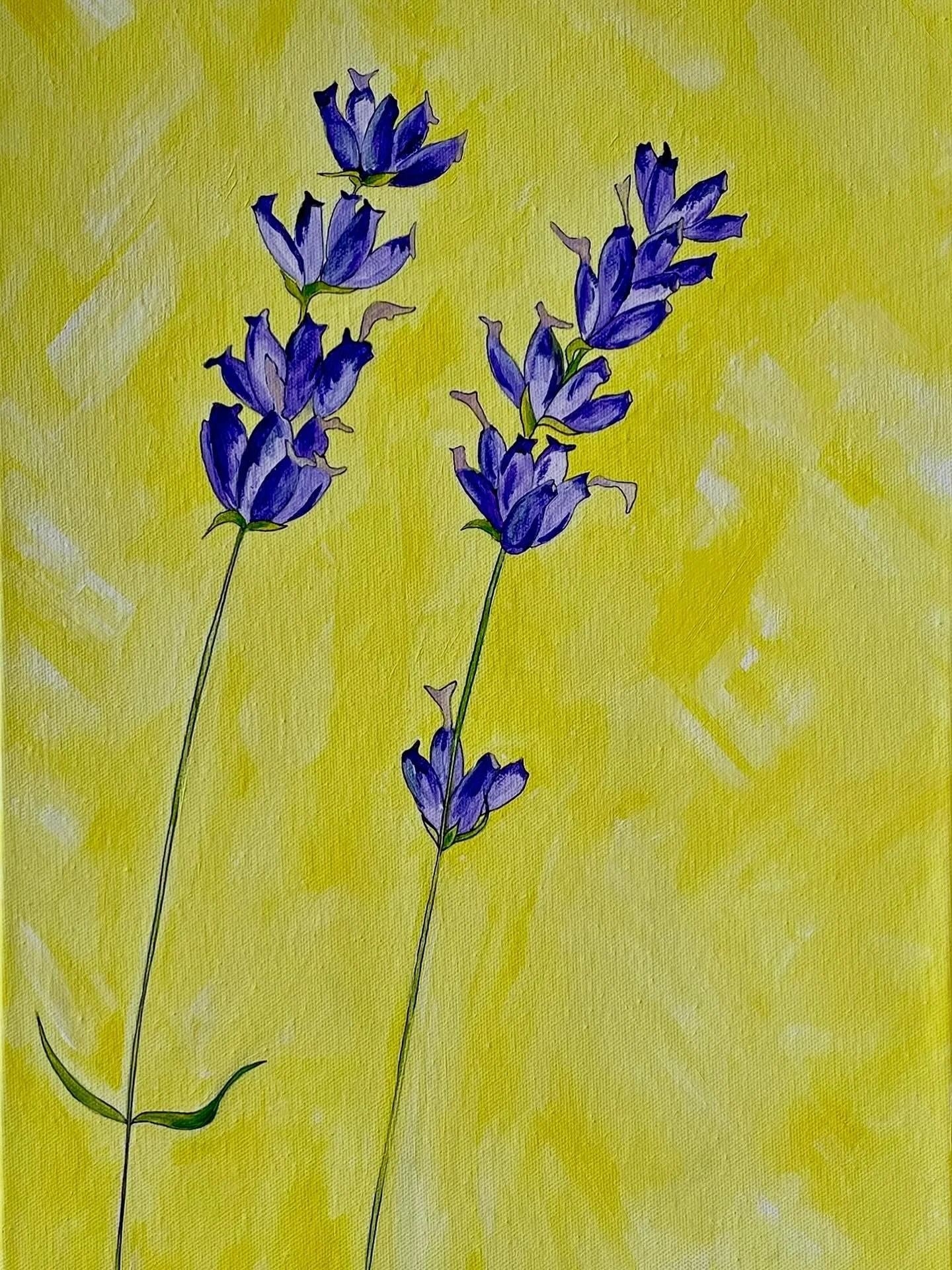 This time in full color. Come see it live at Art Mozaik this Friday for the Autumn Vibes show opening. #floralart #lavenderfields @artmozaik_santafe