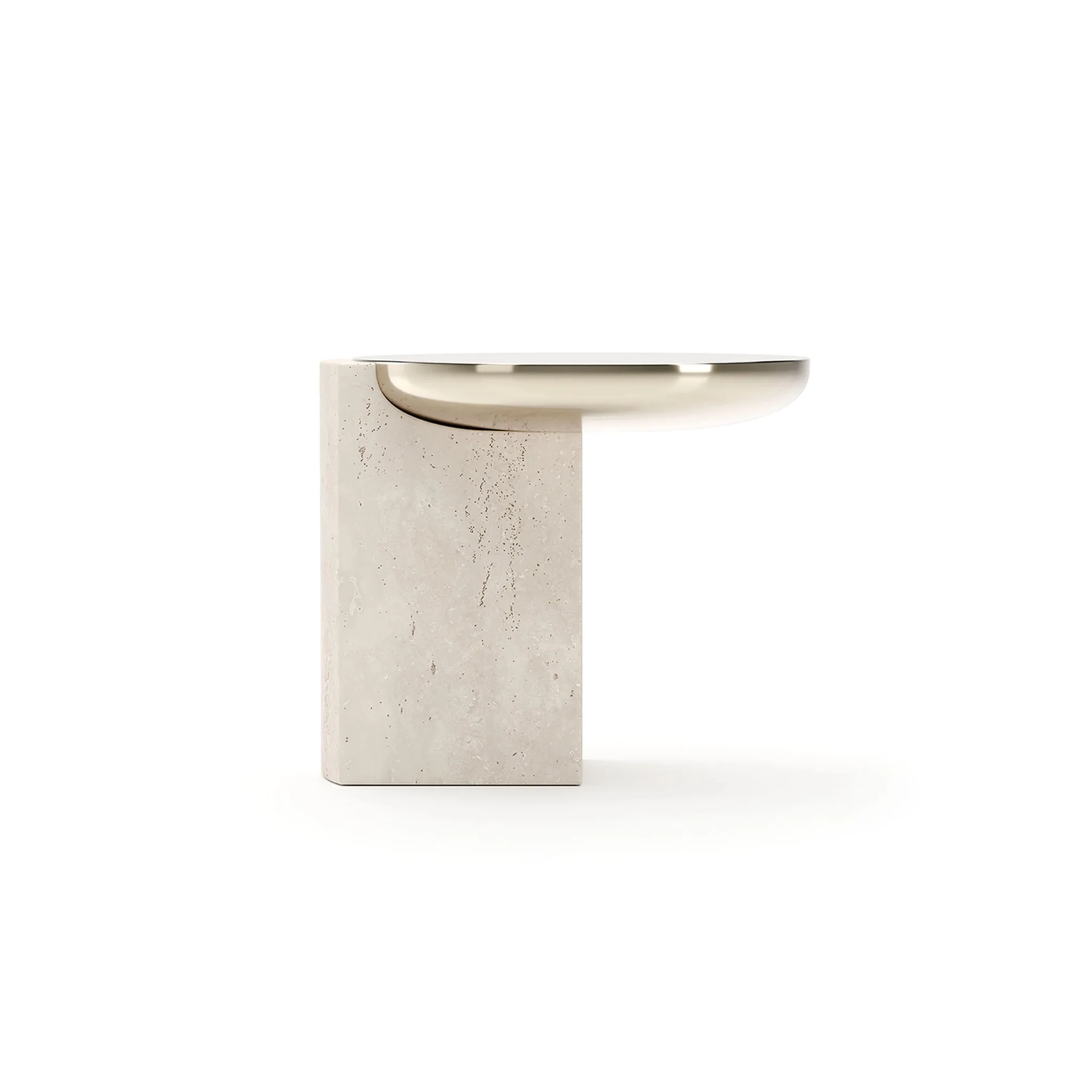 OVERLAP ROUND SIDE TABLE