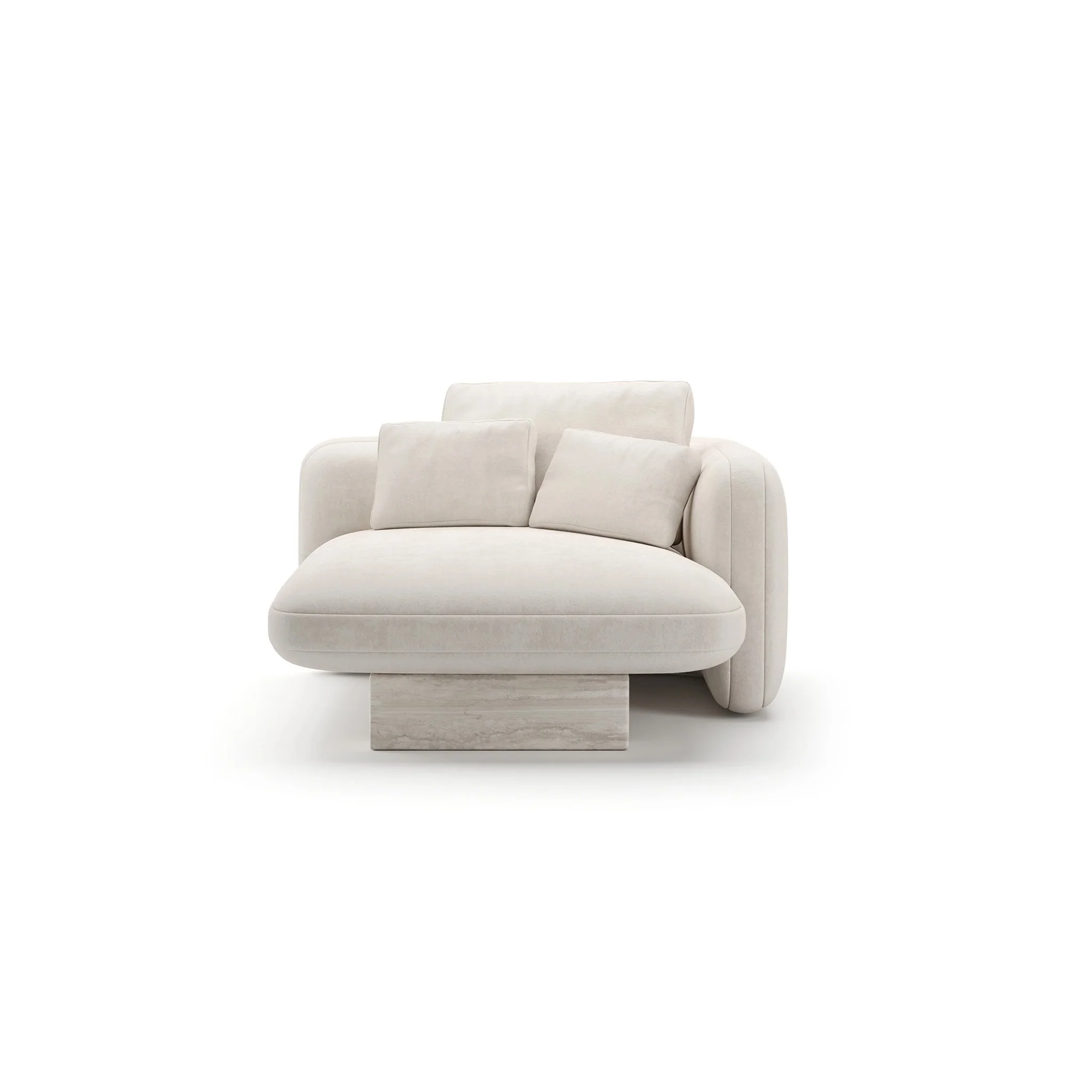 OVERLAP CHAISE ECRU
