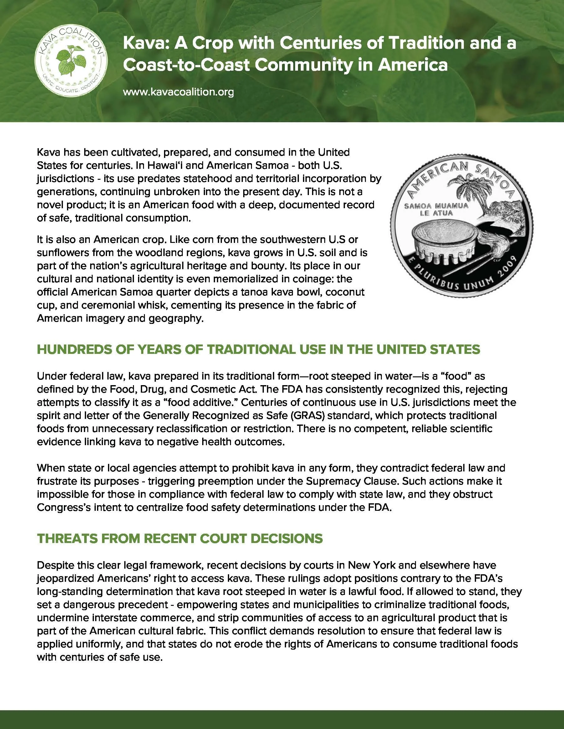Kava American Heritage — Kava Coalition™