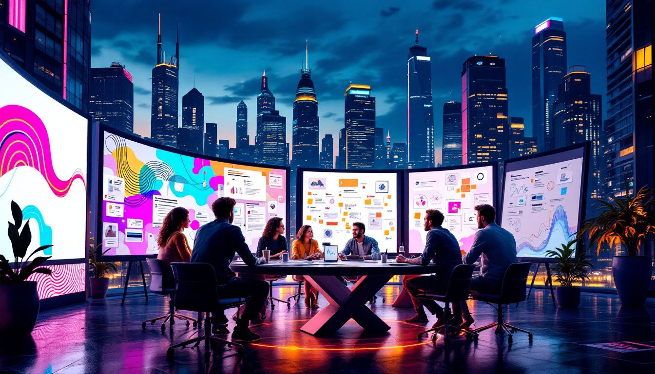 Utilizing creative services for brand development in a collaborative environment.