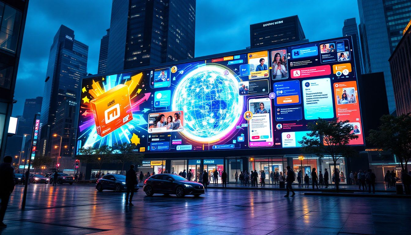 A visual representation of marketing and awareness campaigns.