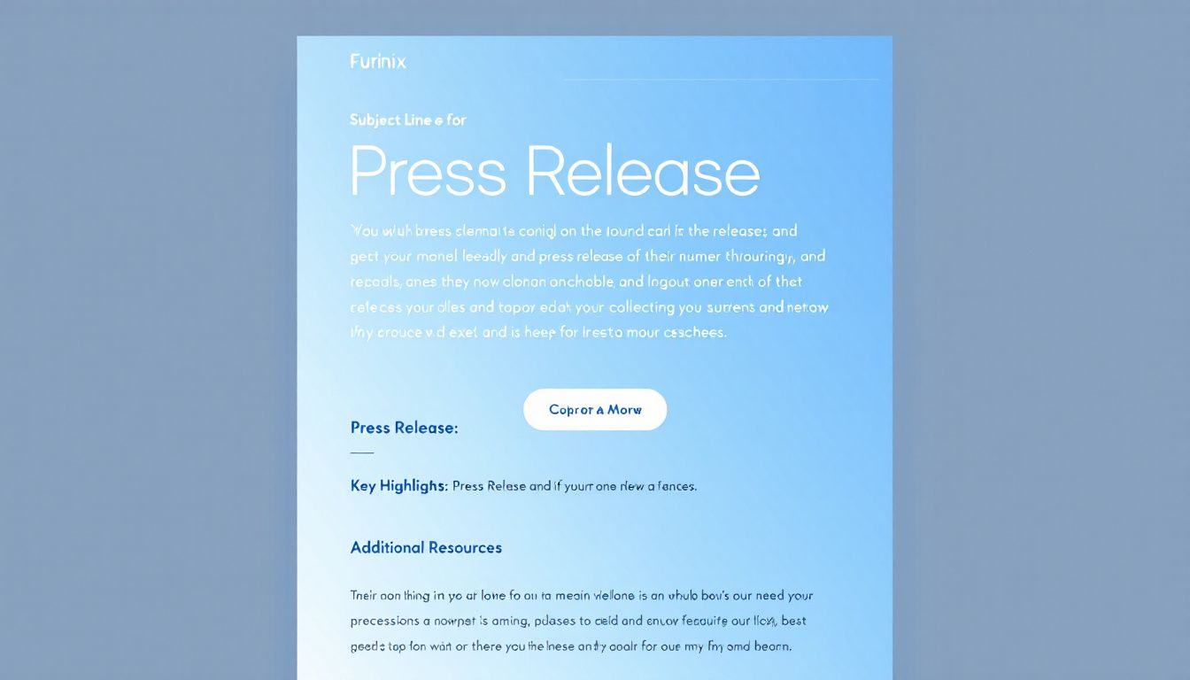 Best practices for sending press release emails.